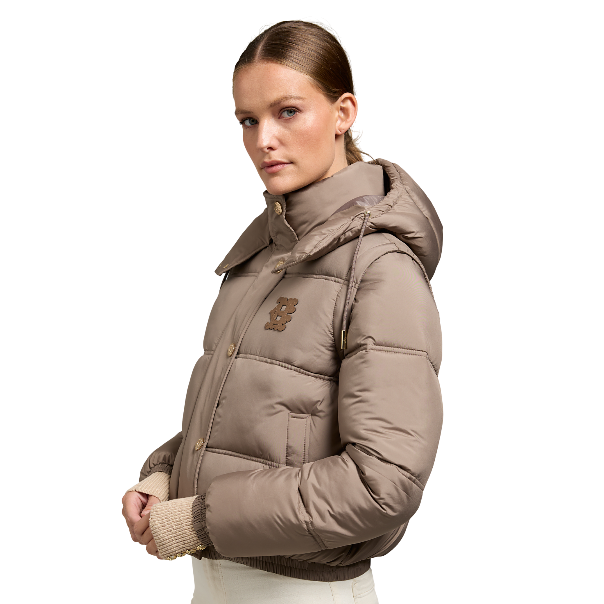Womens Holland Cooper Porcini Milton Convertible Jacket