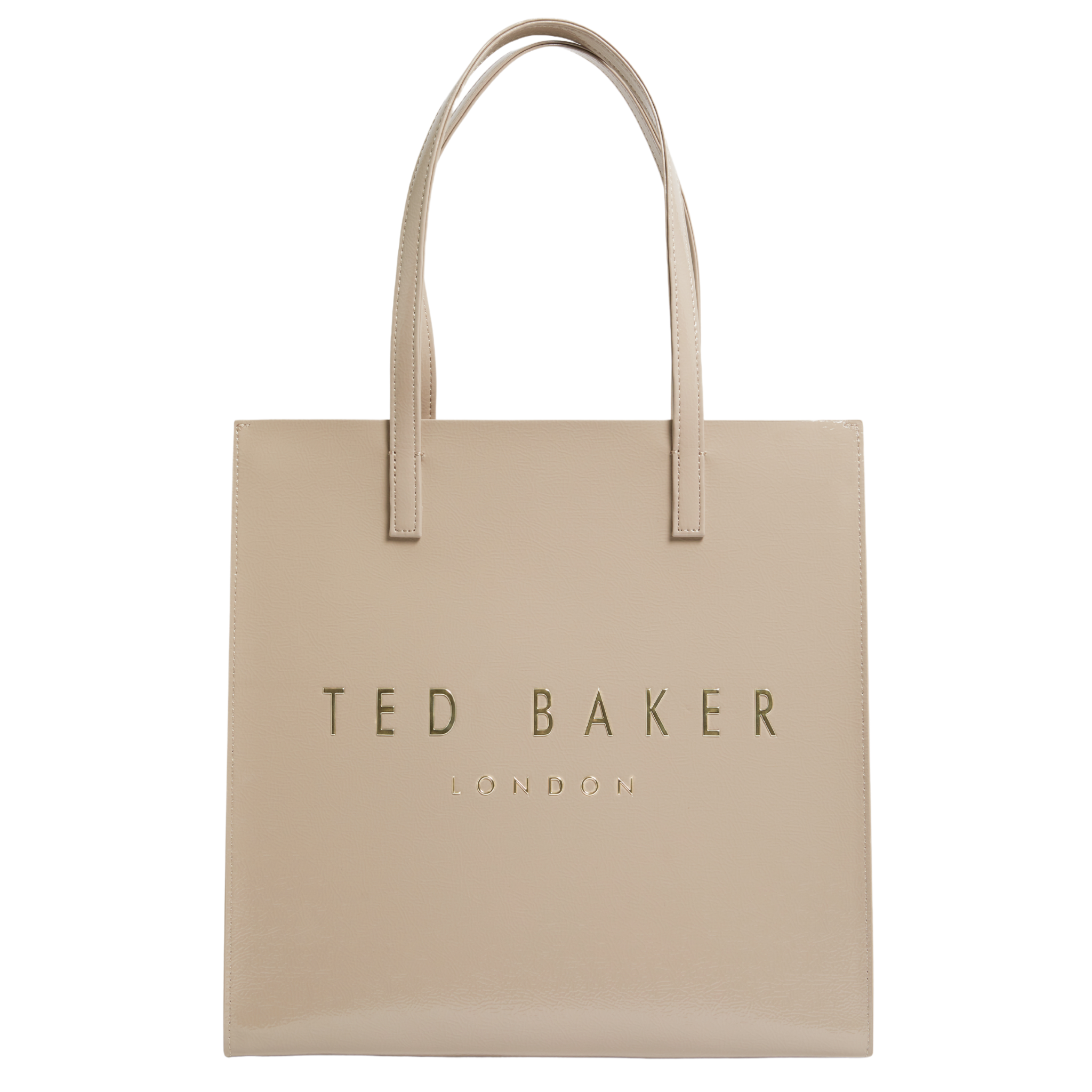 Womens Ted Baker Stone Crinkon Crinkle Large Icon Bag
