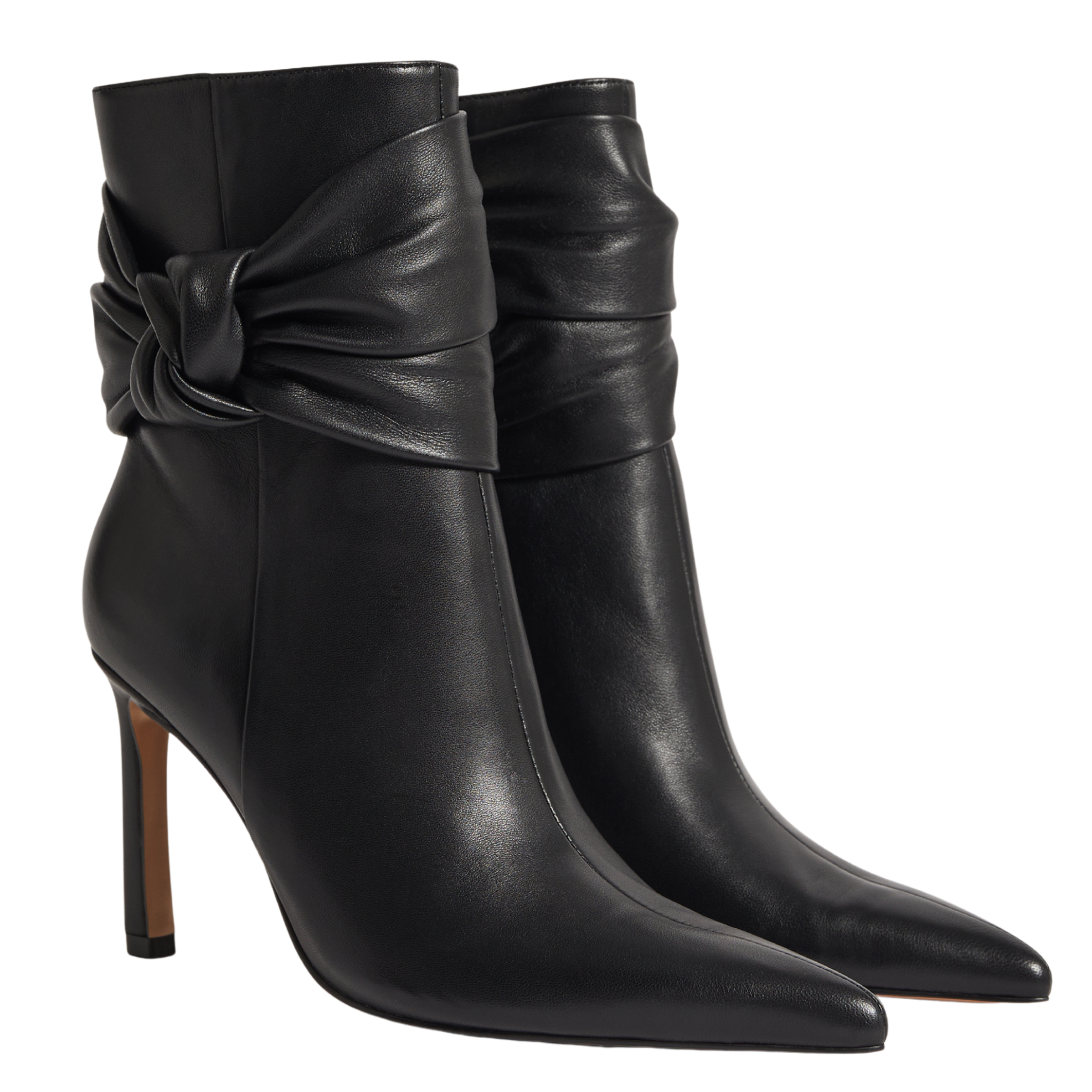 Womens Ted Baker Black Side Knot Heel Ankle Boot