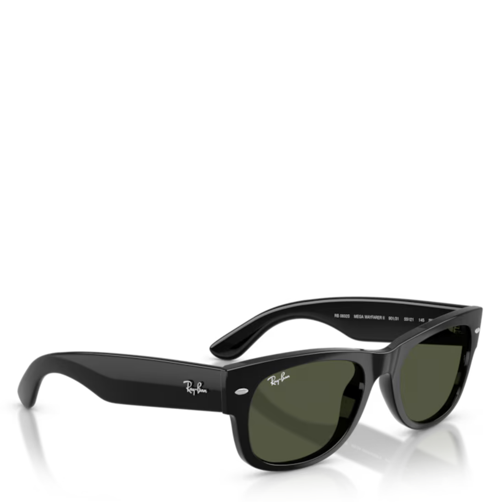 Unisex Ray-Ban 901/31 Black RB0832S Mega Wayfarer II Sunglasses