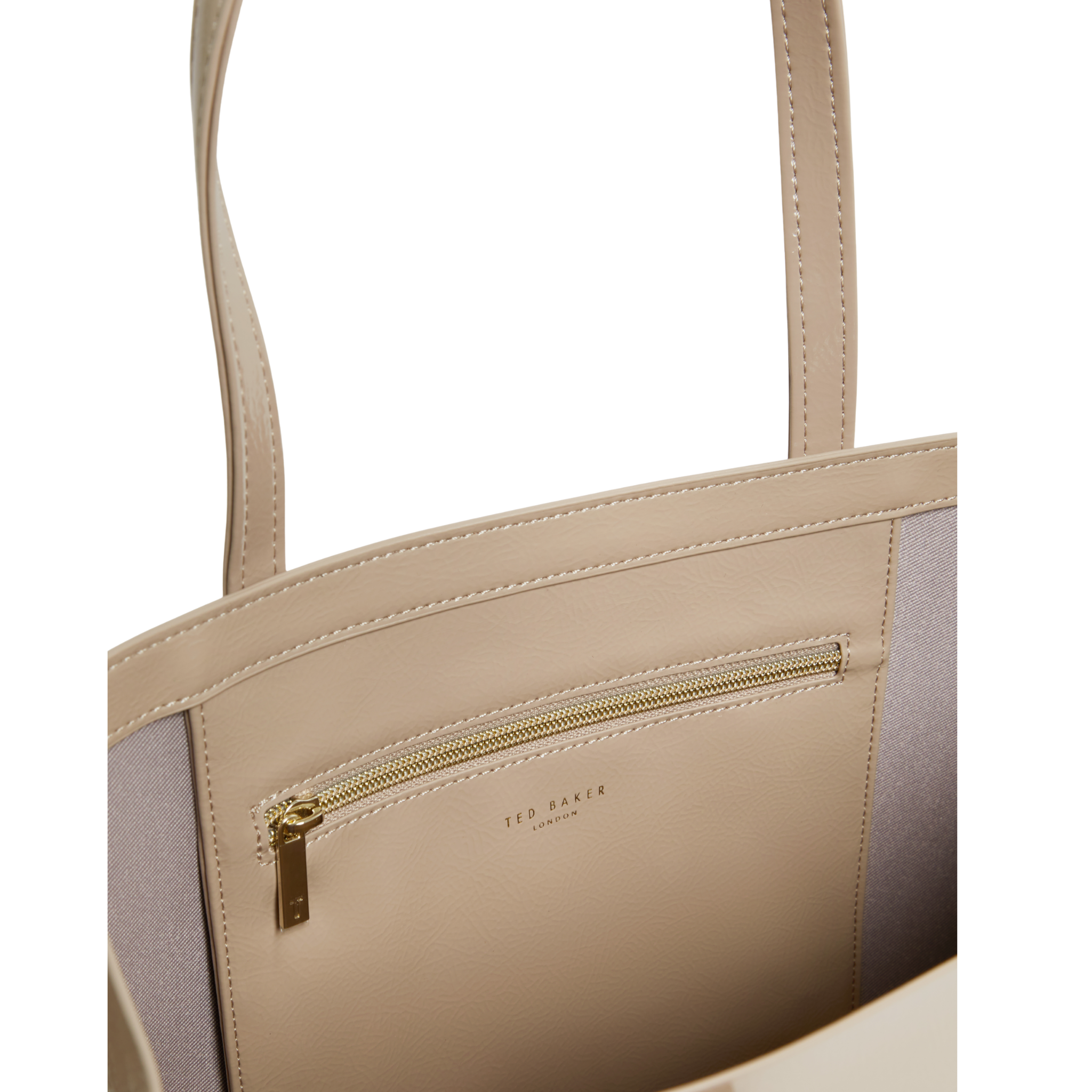 Womens Ted Baker Stone Crinkon Crinkle Large Icon Bag