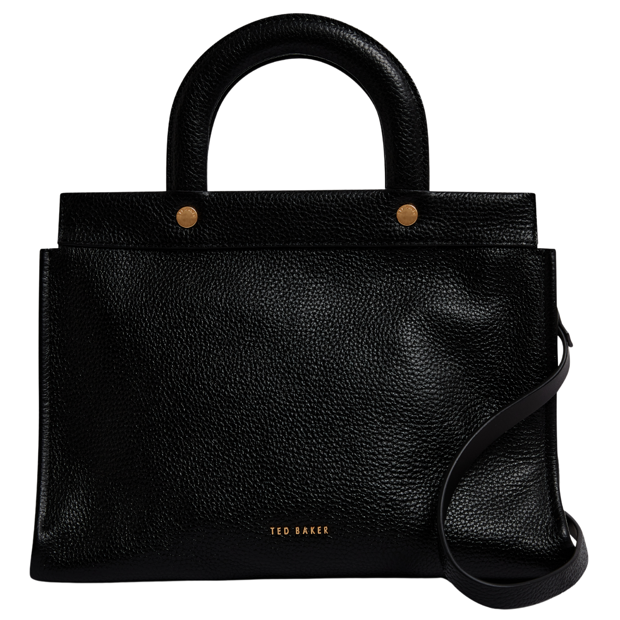 Womens Ted Baker Black Rollia Grab Handle Medium Tote Bag
