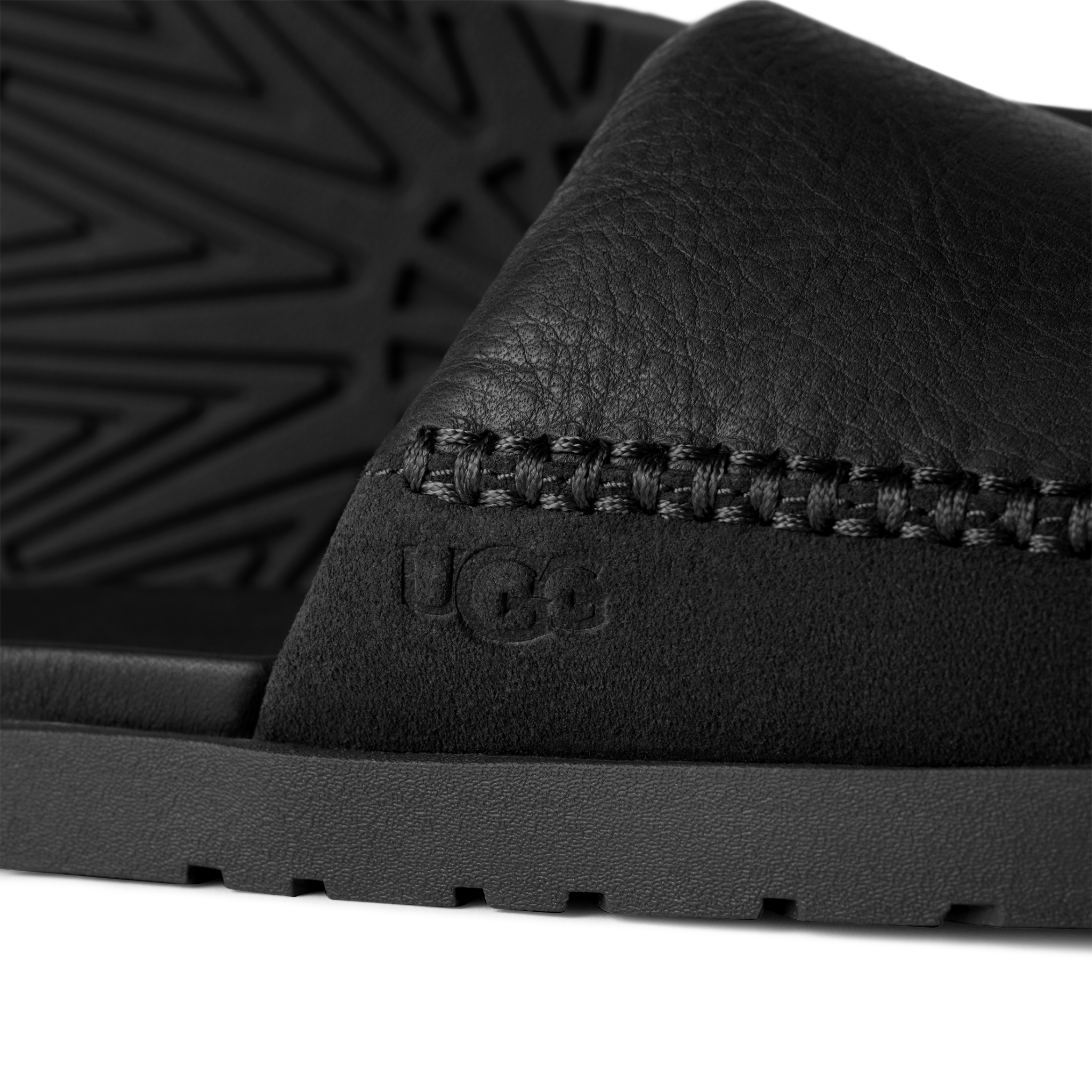 Mens UGG Black Seaside II Slides