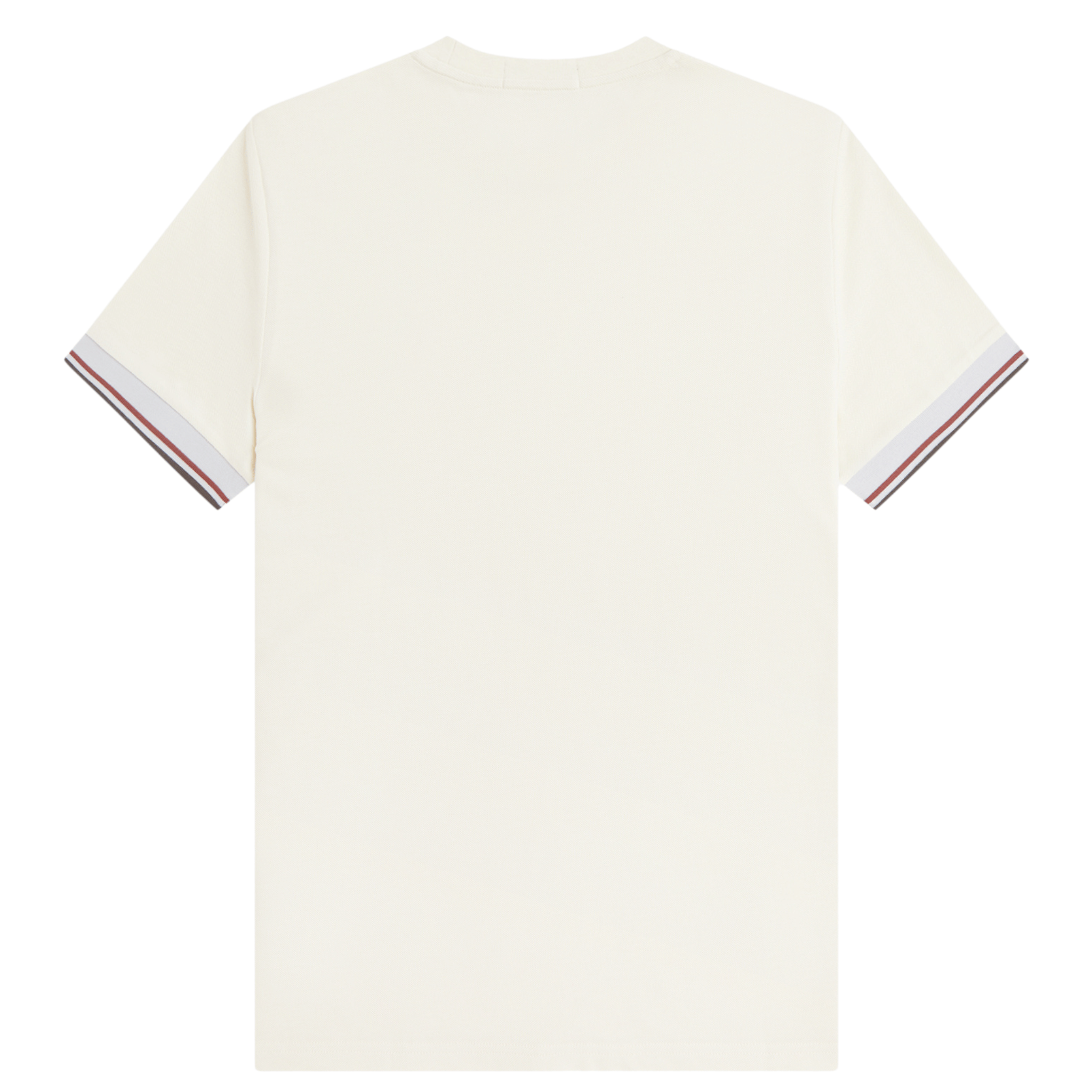 Mens Fred Perry Ecru Twin Tipped Cuff S/s T Shirt