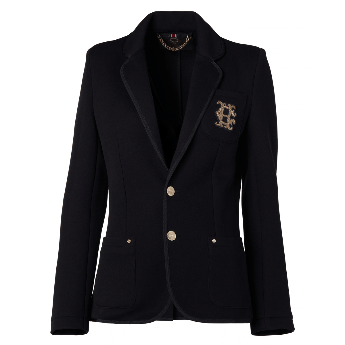 Womens Holland Cooper Black Henley Blazer