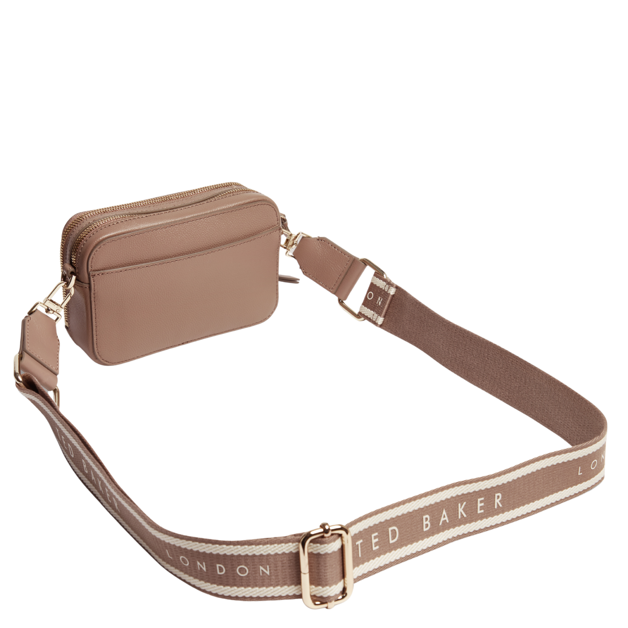 Womens Ted Baker Taupe Linzie Webbing Strap Small Crossbody Bag