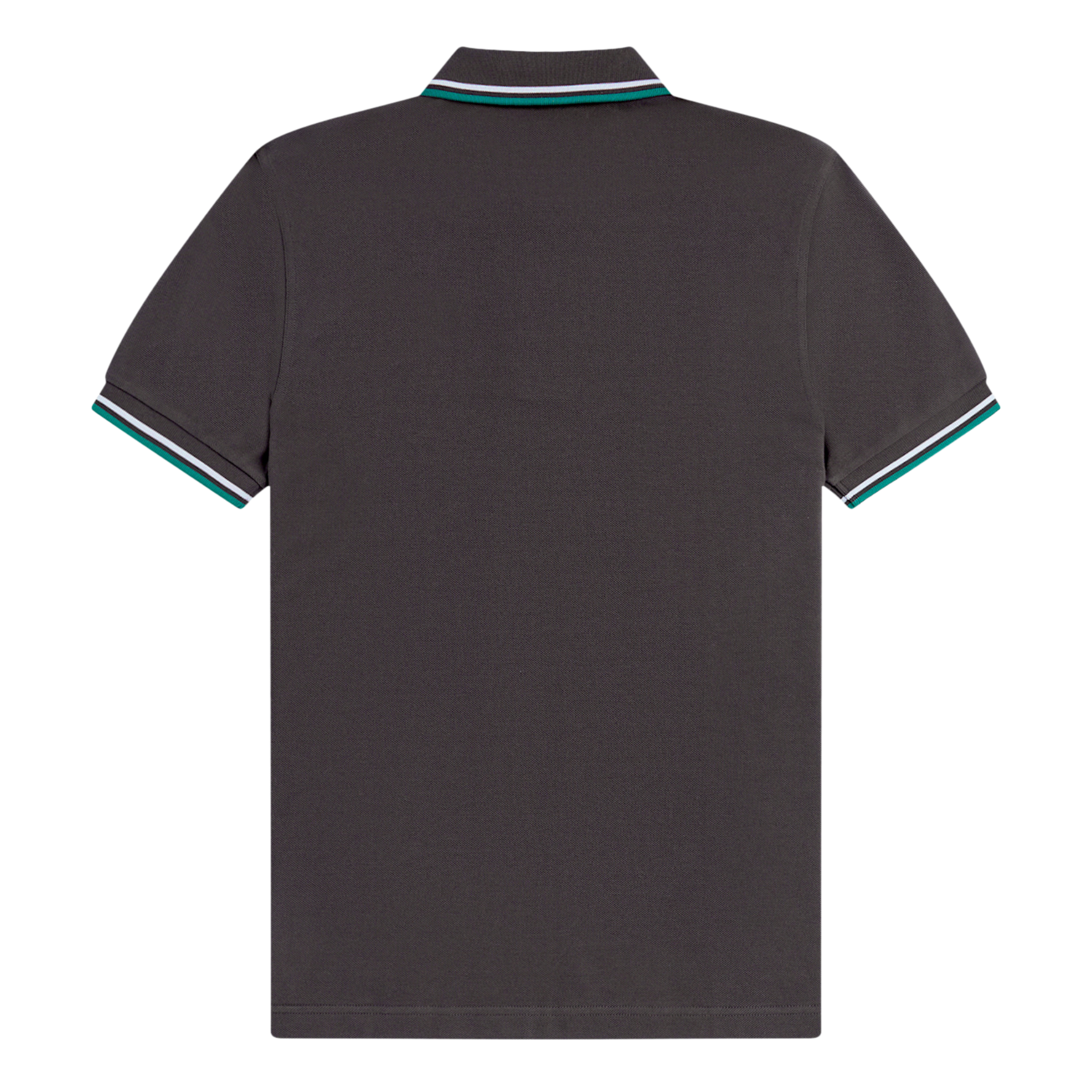 Mens Fred Perry Anchor Grey/Light Ice/Green Twin Tipped S/s Polo