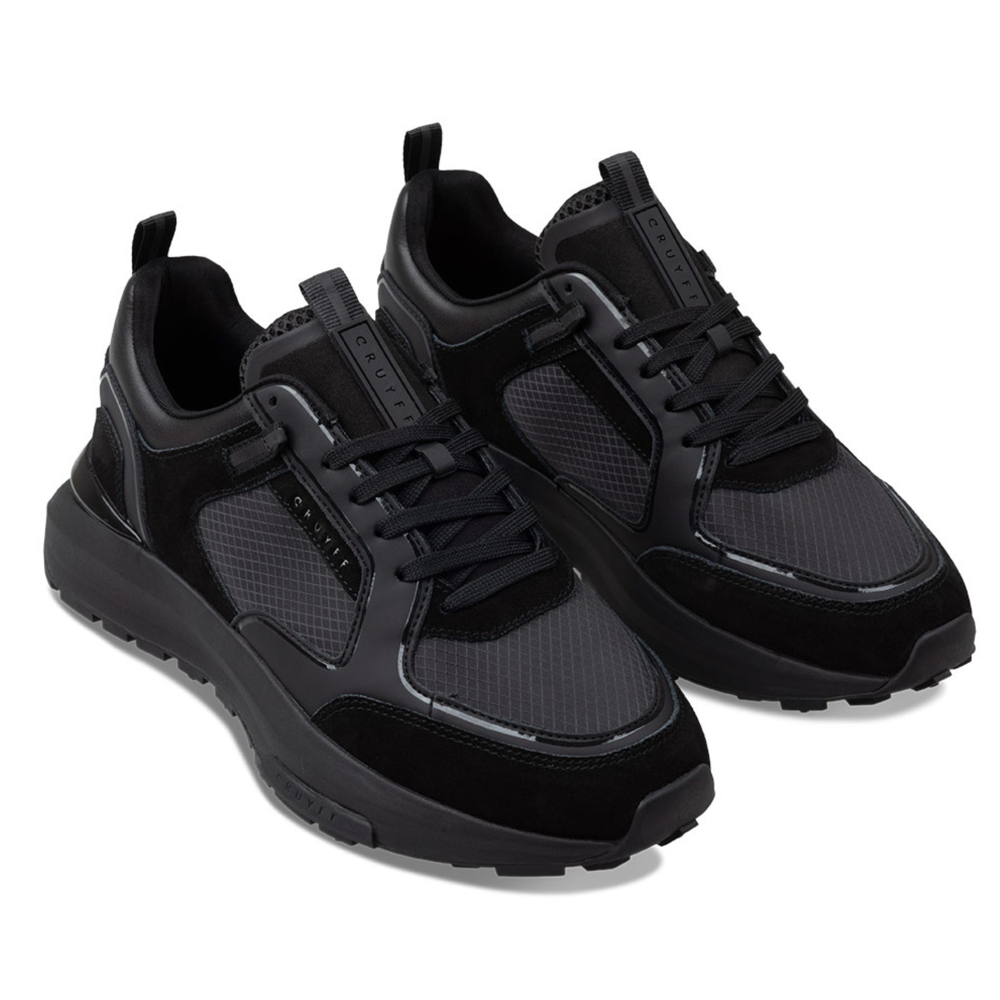 Mens Cruyff Black Rayado Trainers