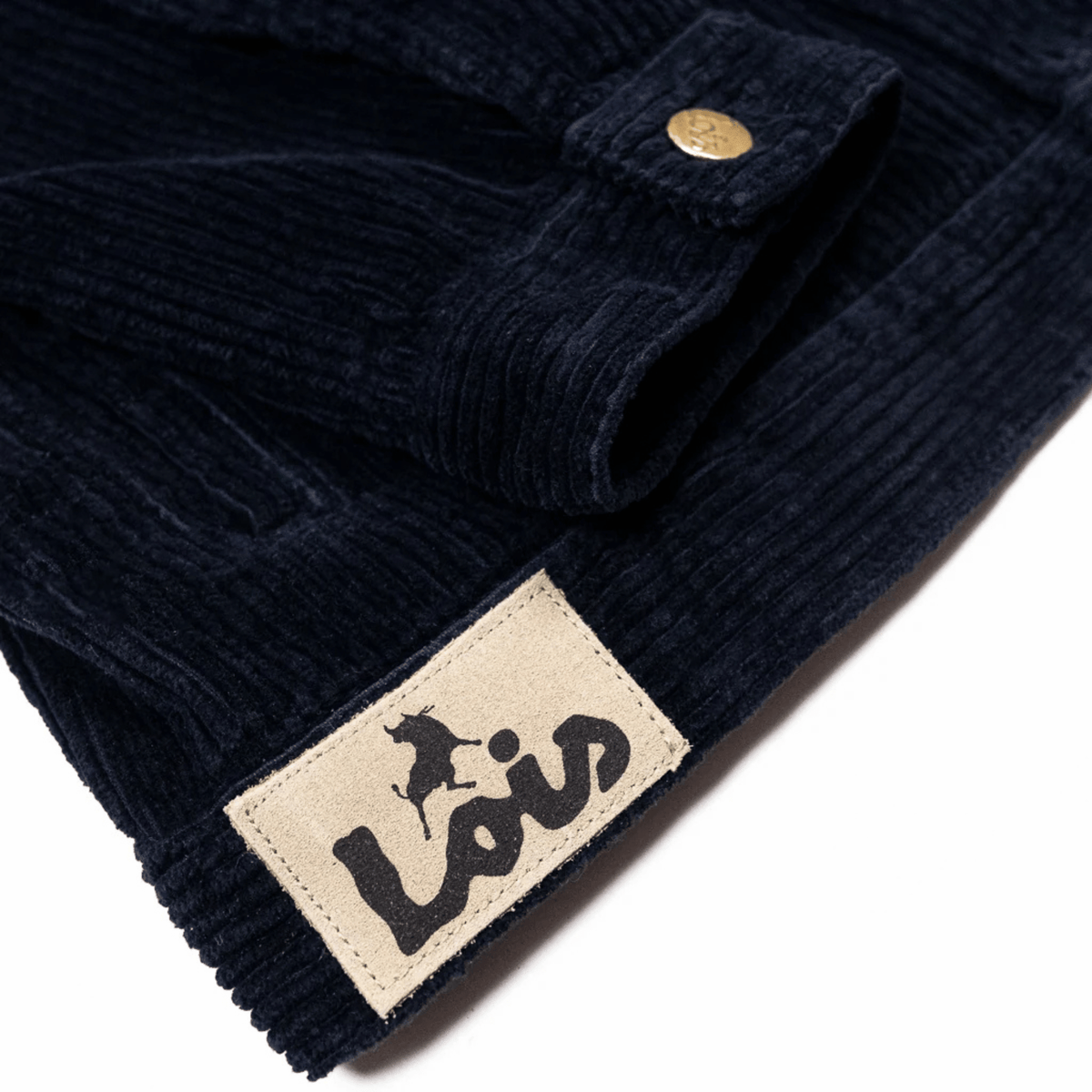 Mens Lois Navy Tejana Jumbo Cord Trucker Jacket