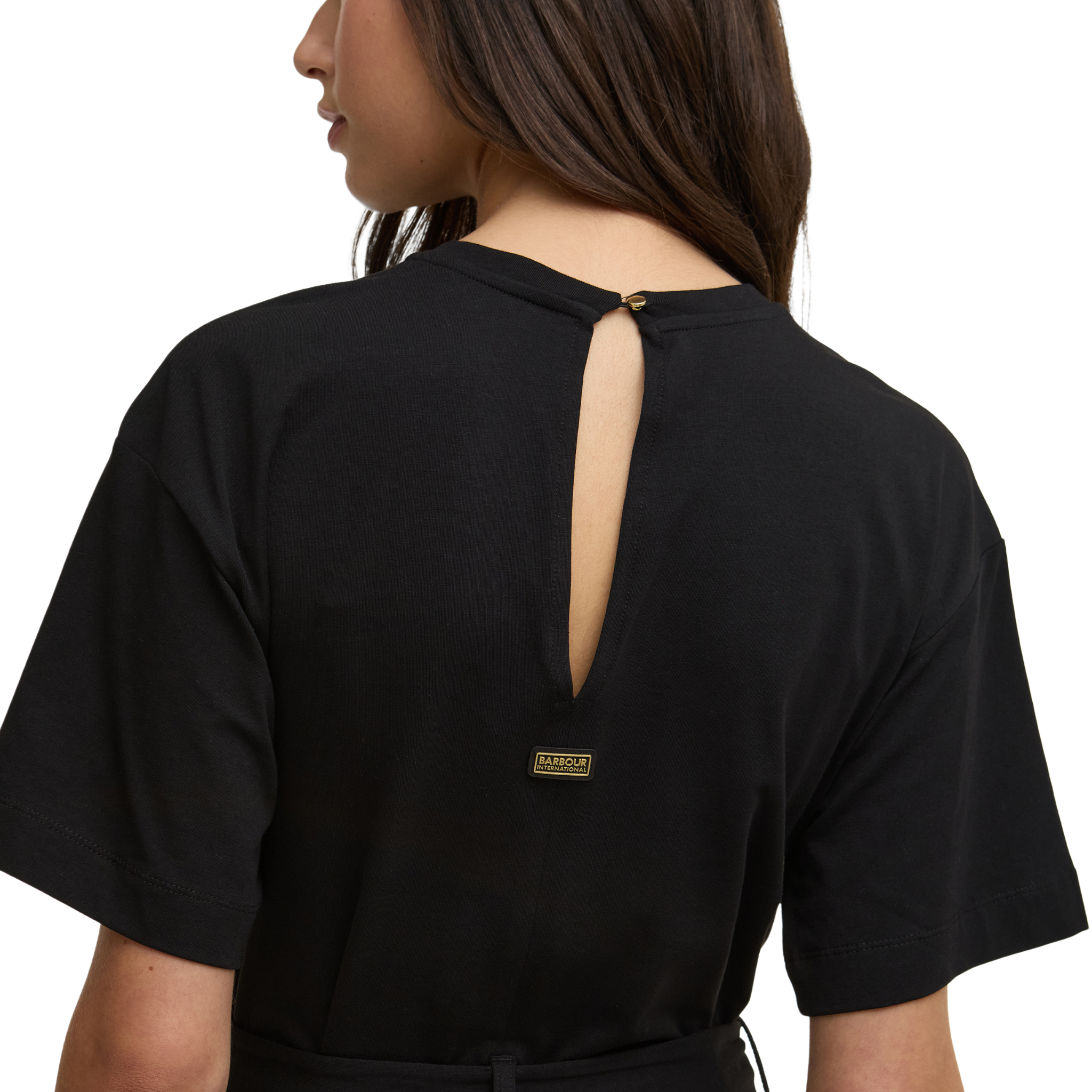 Womens Barbour International Black Alexis Jumpsuit