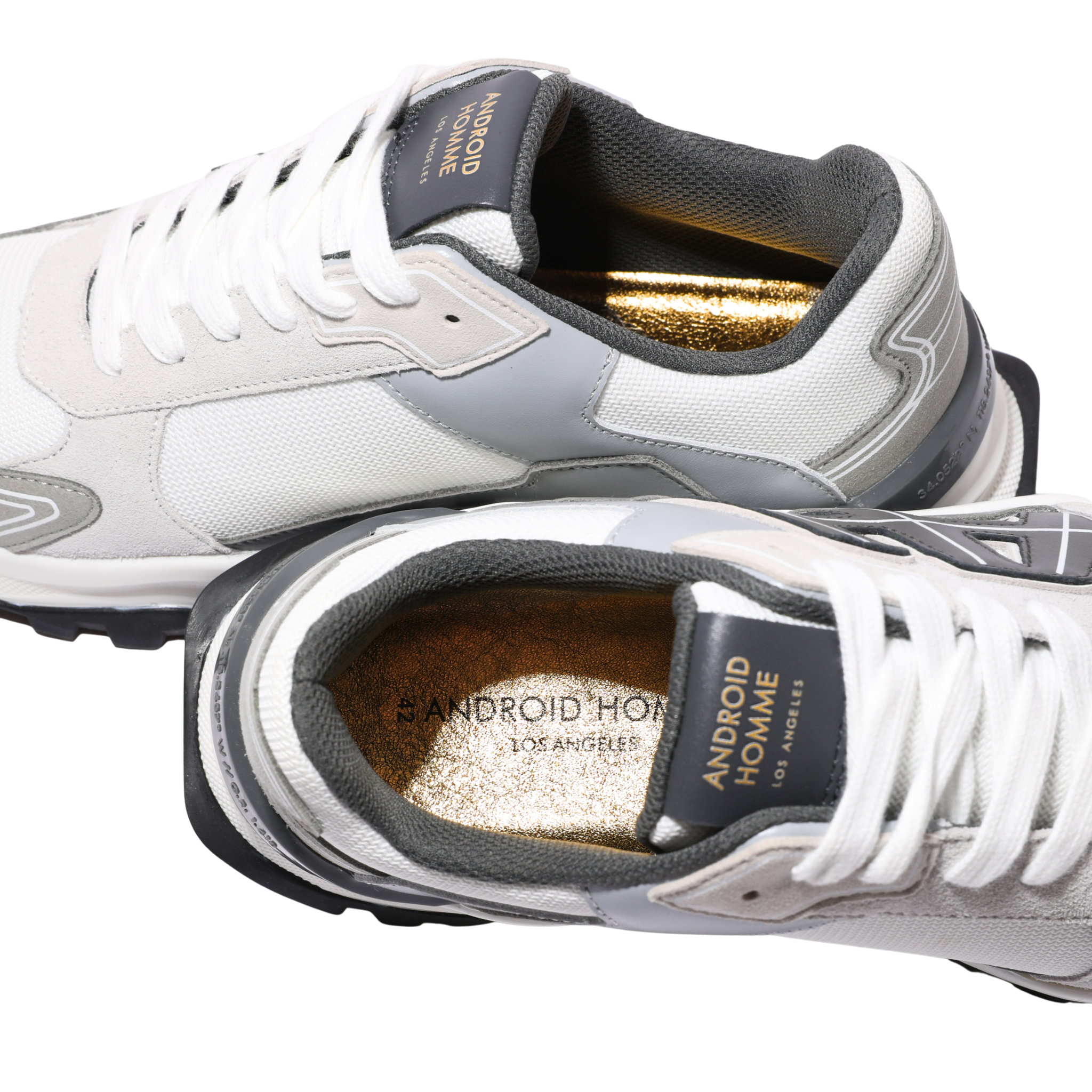 Mens Android Homme White AH One Ballistic Nylon Trainers