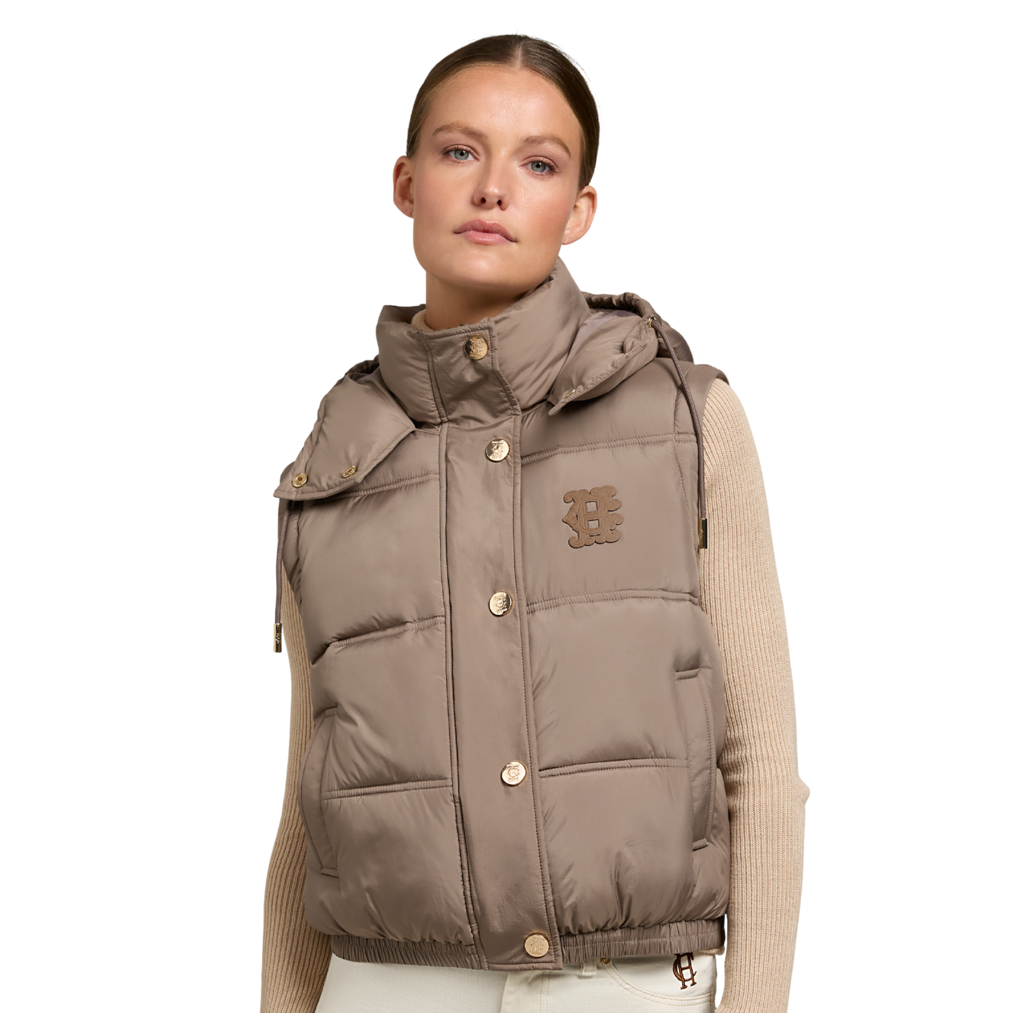 Womens Holland Cooper Porcini Milton Convertible Jacket