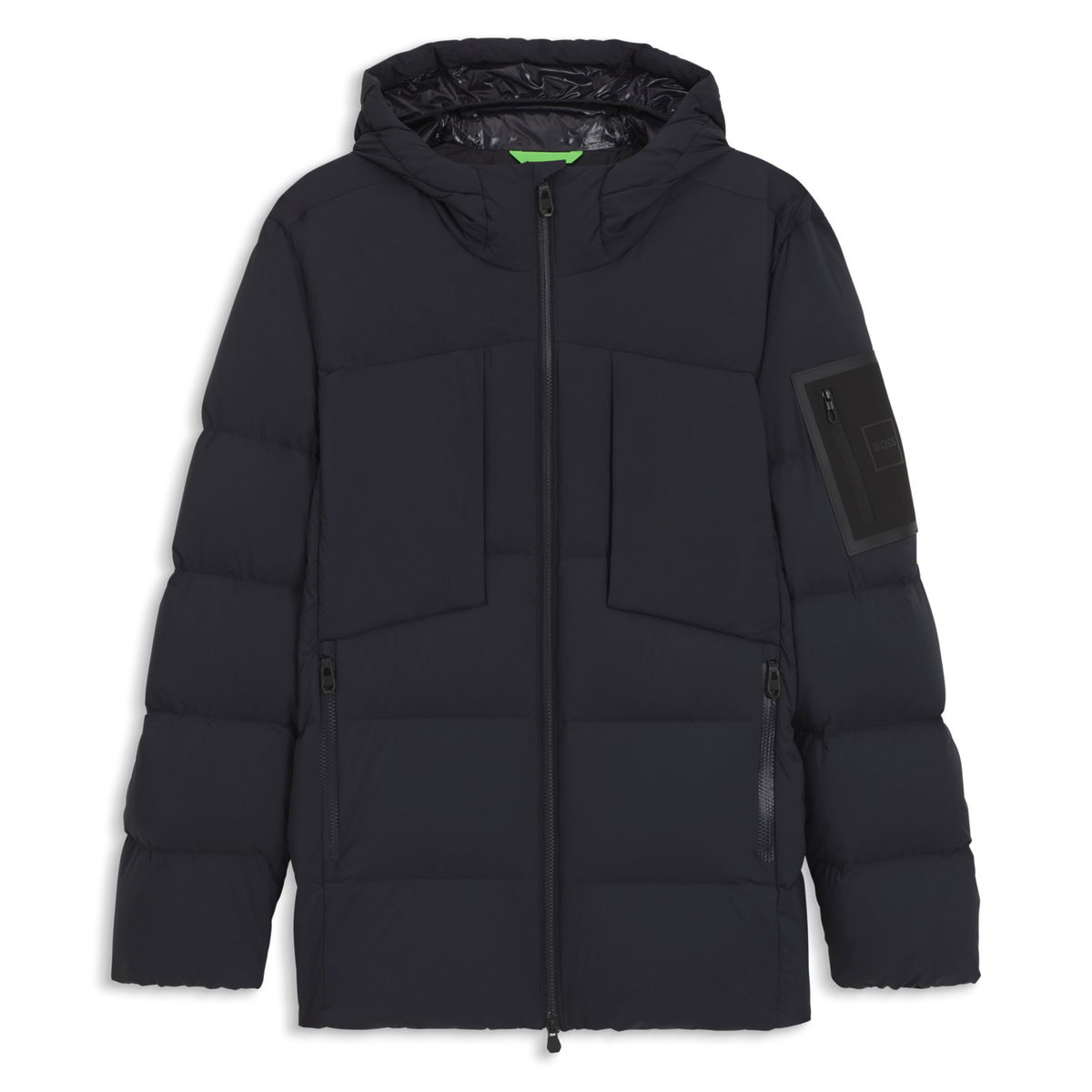 BOSS Dark Blue OW_Riplite Puffer Hooded Jacket Hurleys