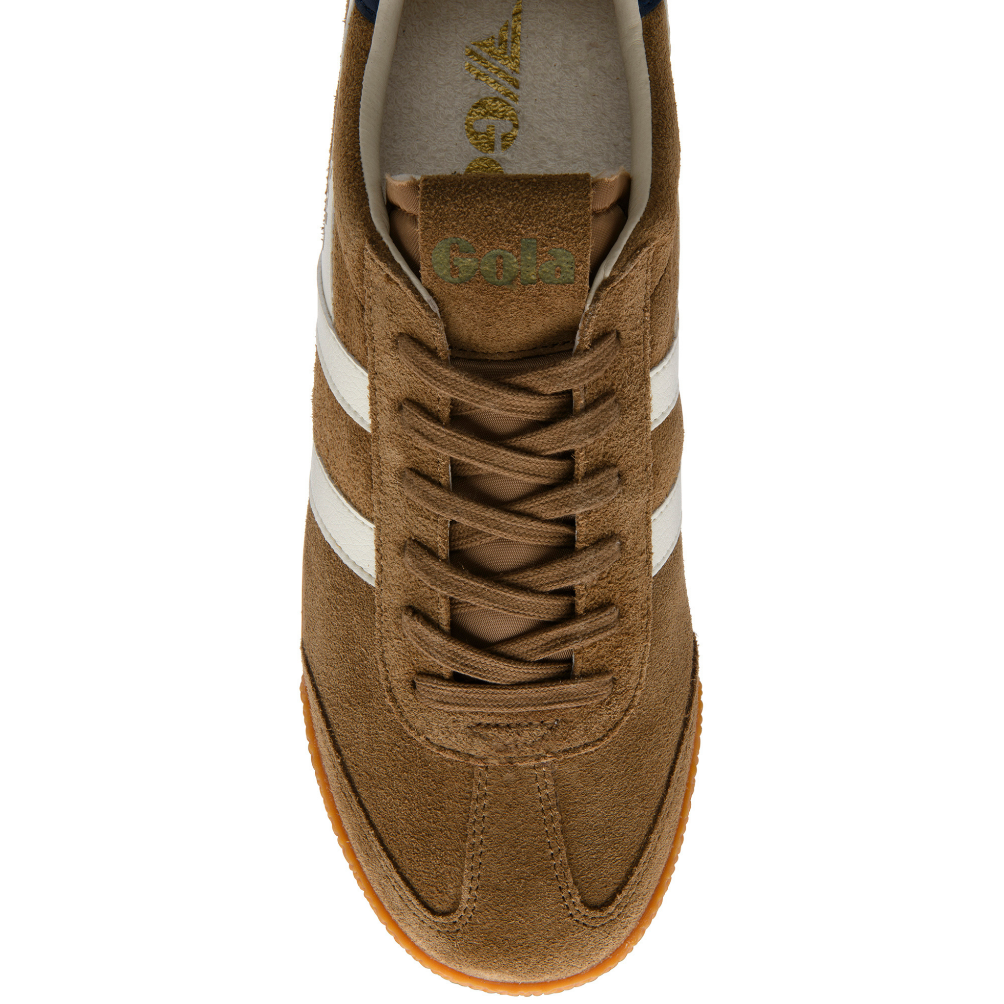 Mens Gola Tobacco/Off White/Navy Elan Trainers