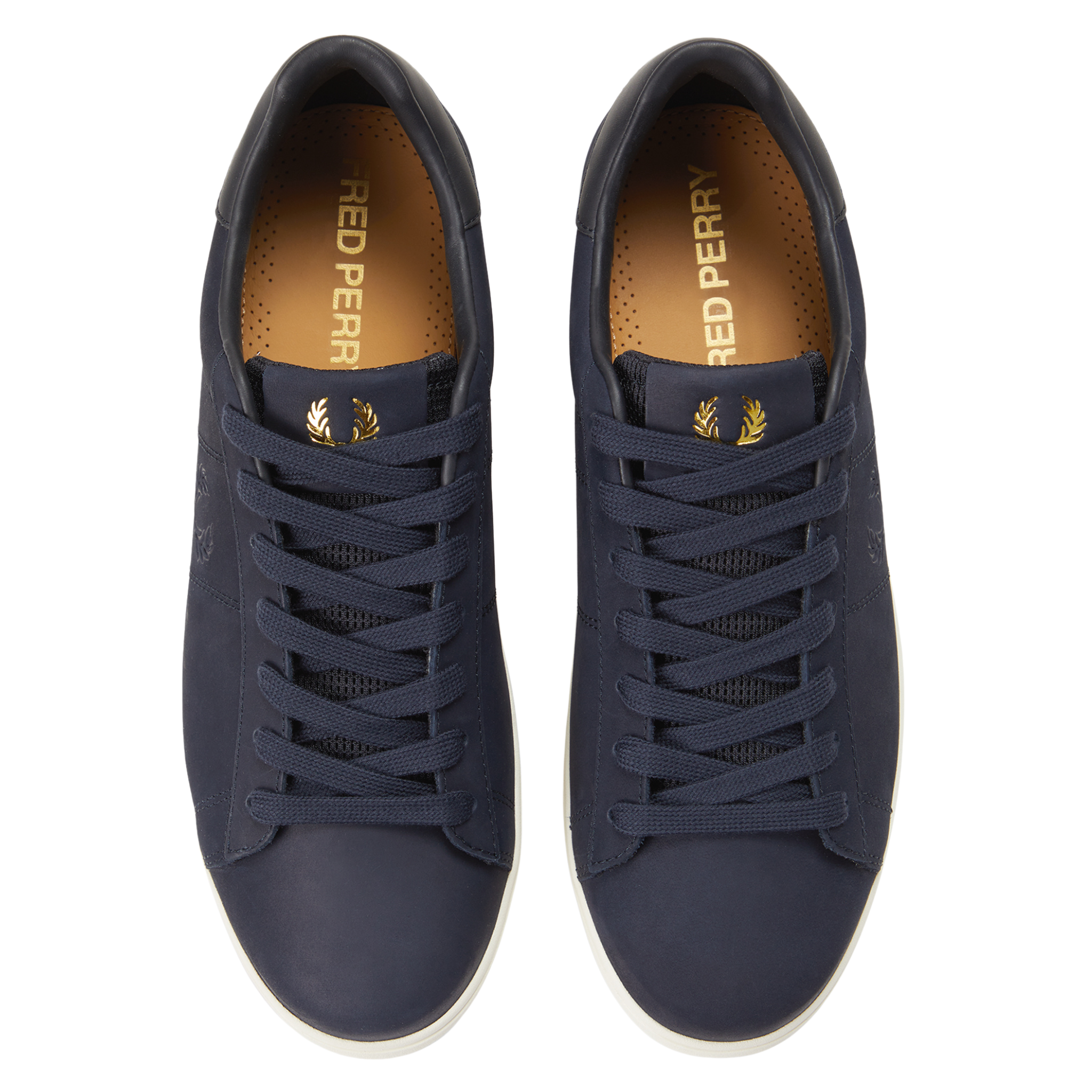 Mens Fred Perry Navy Spencer Nubuck Trainers