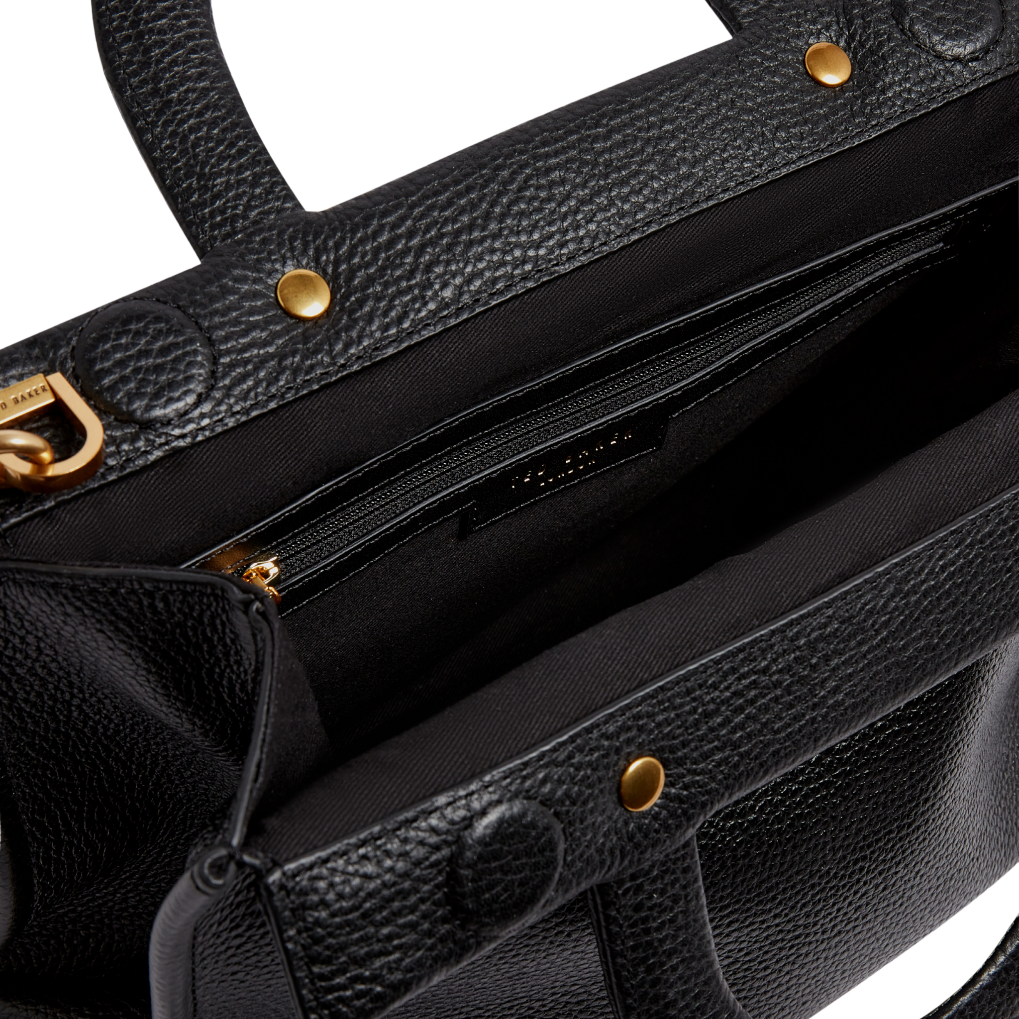 Womens Ted Baker Black Rollia Grab Handle Medium Tote Bag