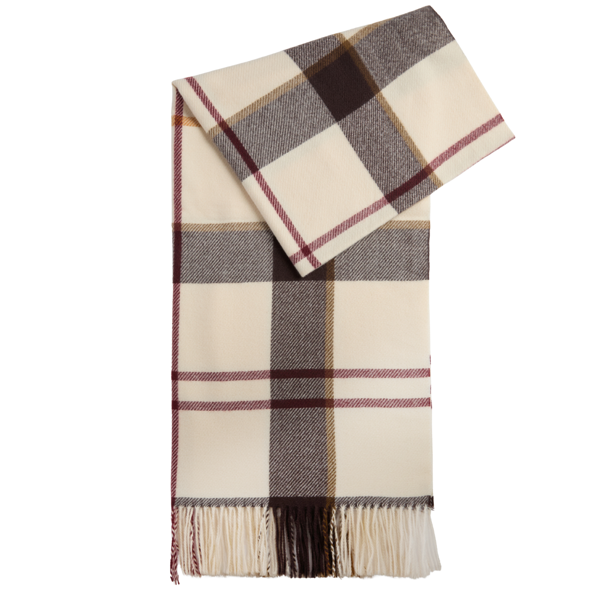 Womens Barbour Light Muted Tartan Harriet Tartan Scarf