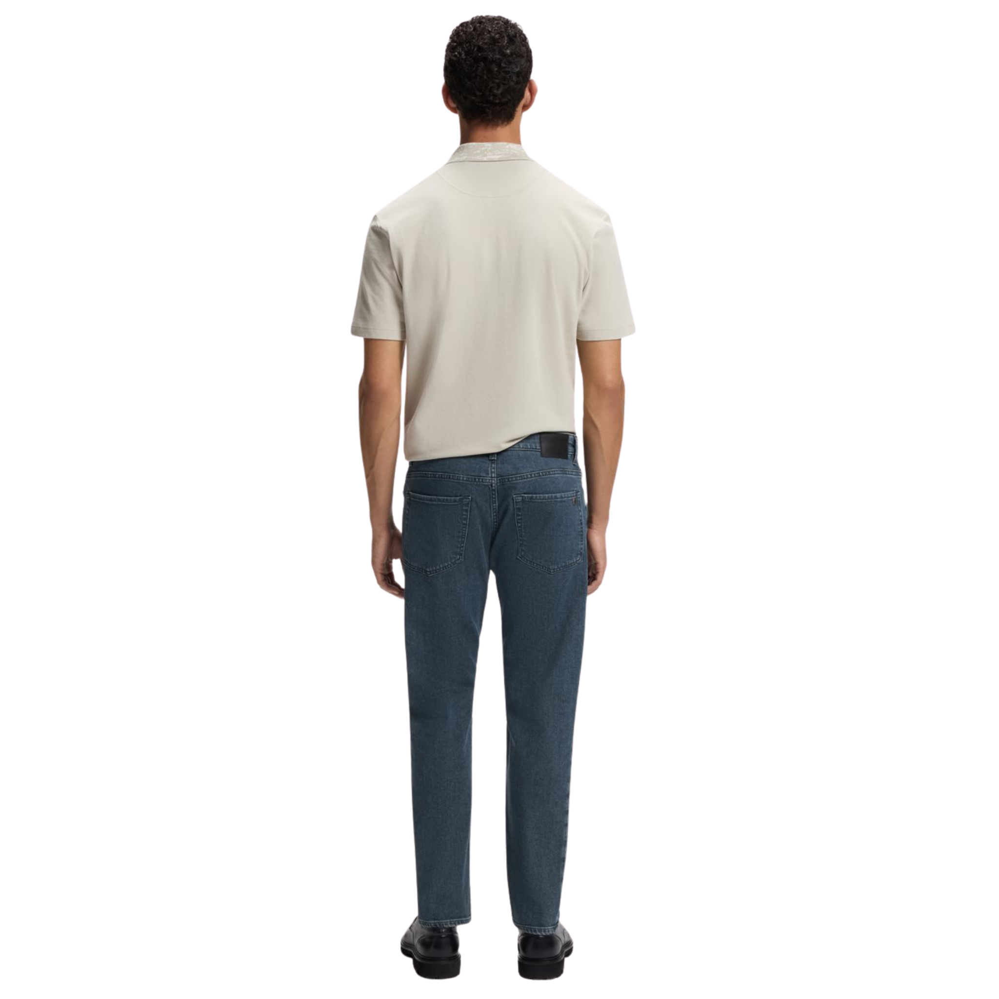 Mens BOSS Navy RE.MAINE BO Regular Fit Jeans