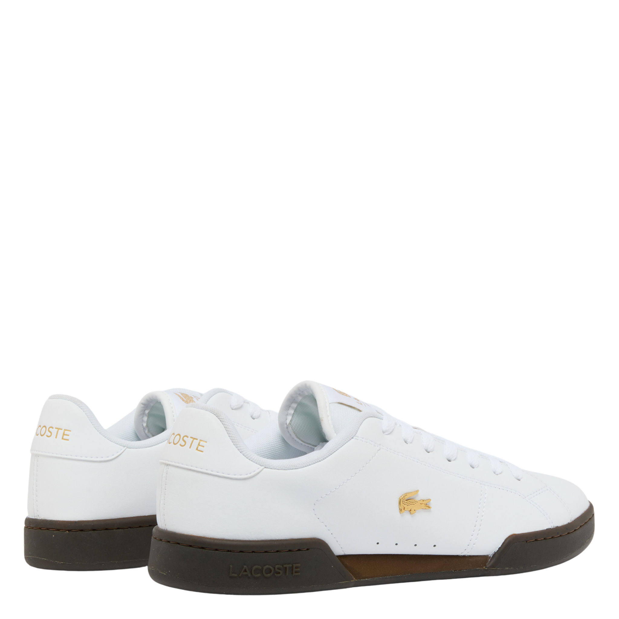 Mens Lacoste White/Dark Gum Carnaby Cup Trainers