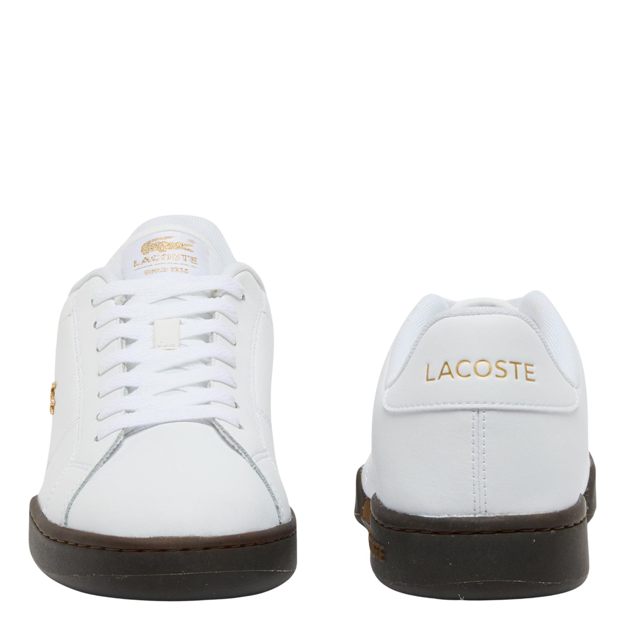 Mens Lacoste White/Dark Gum Carnaby Cup Trainers
