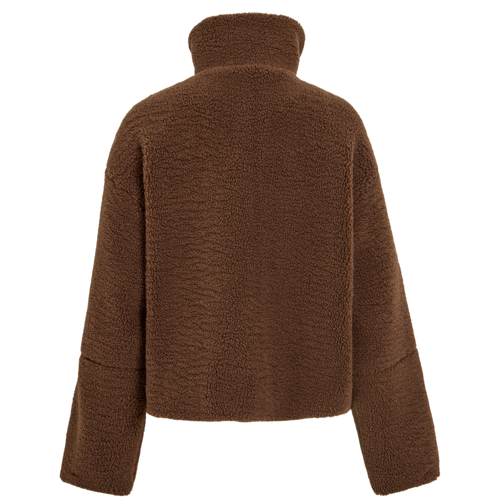 Womens Vila Rain Drum Vimelusa High Neck Teddy Jacket