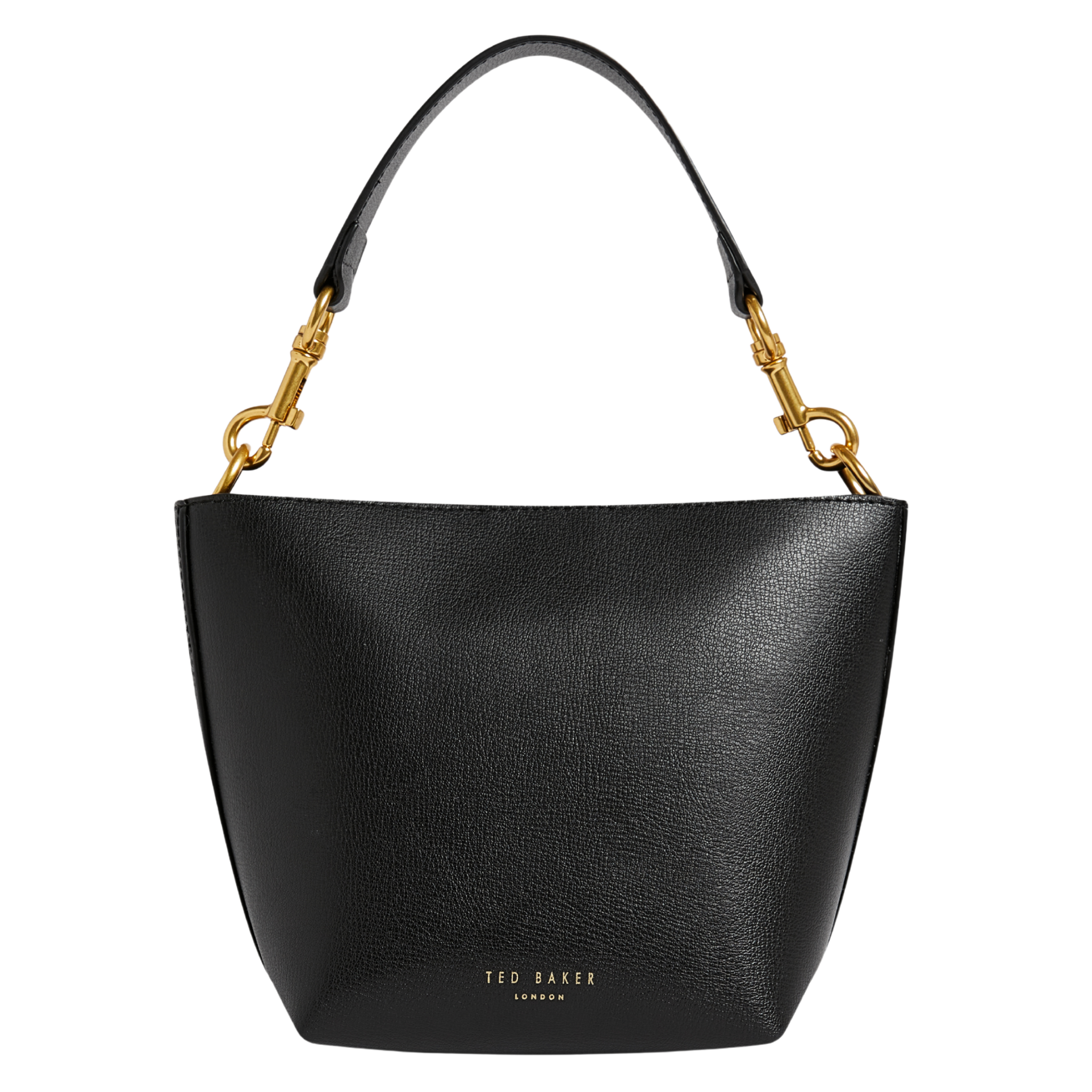 Womens Ted Baker Black Leolaa Lace Tape Small Bucket Bag