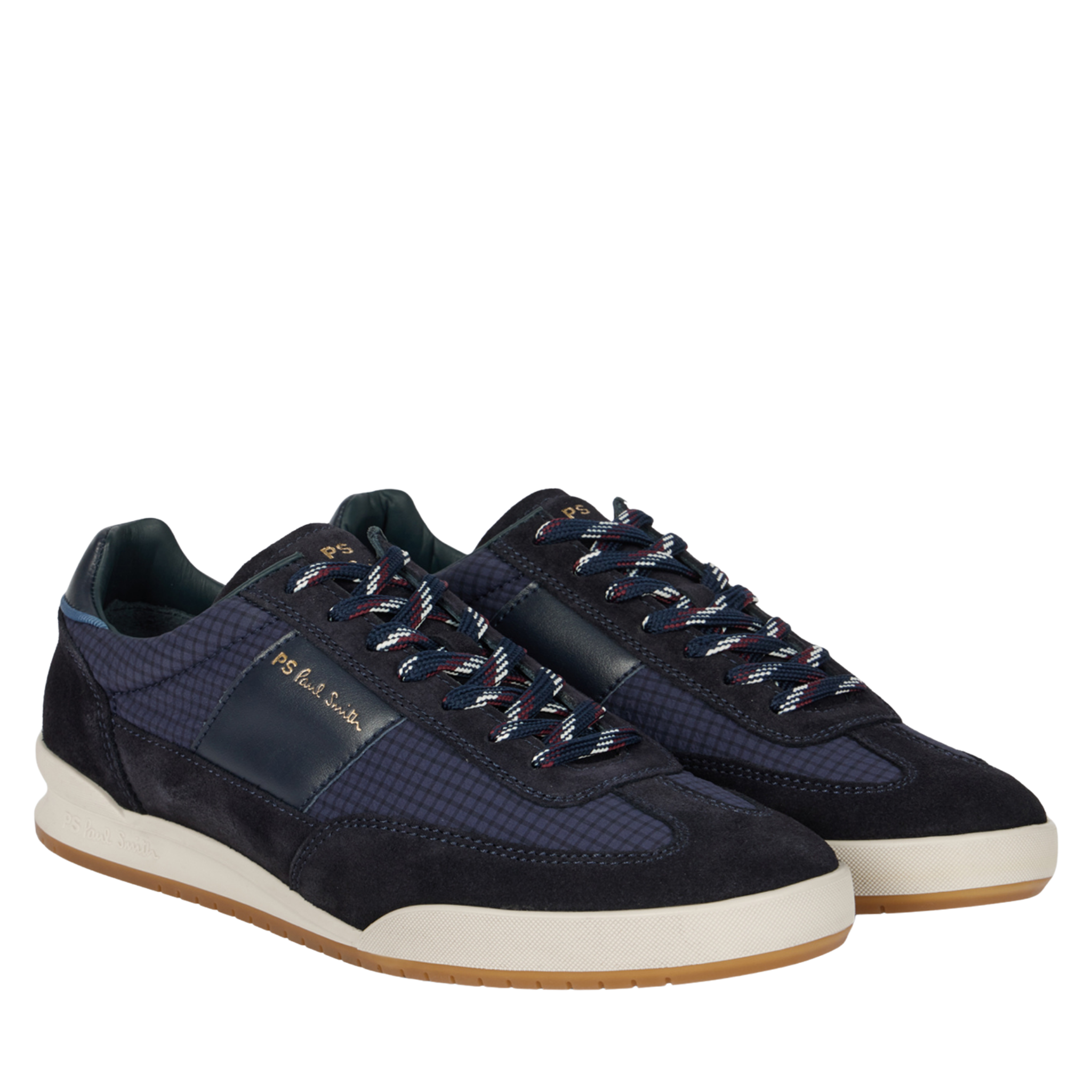 Mens Paul Smith Navy Nylon Mix Dover Trainers