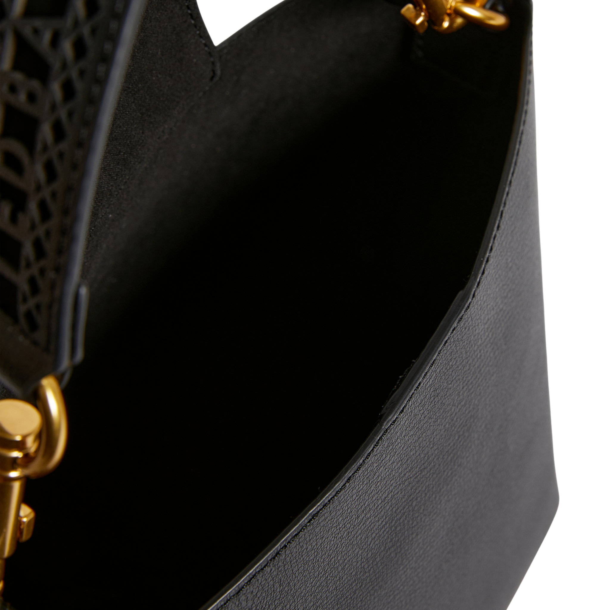 Womens Ted Baker Black Leolaa Lace Tape Small Bucket Bag