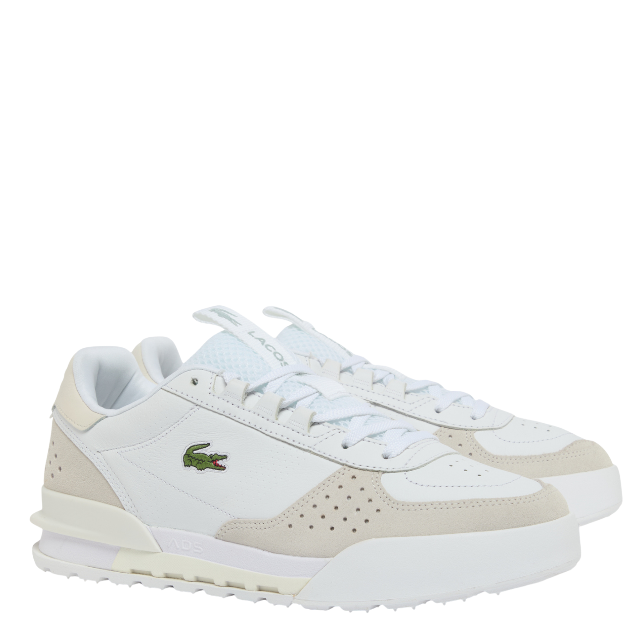 Mens Lacoste White/Off White Slam Break Trainers