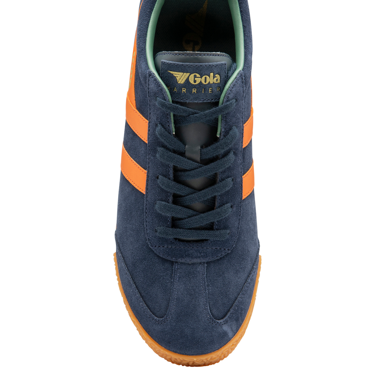 Mens Gola Navy/Moody Orange/Sage Harrier Trainers