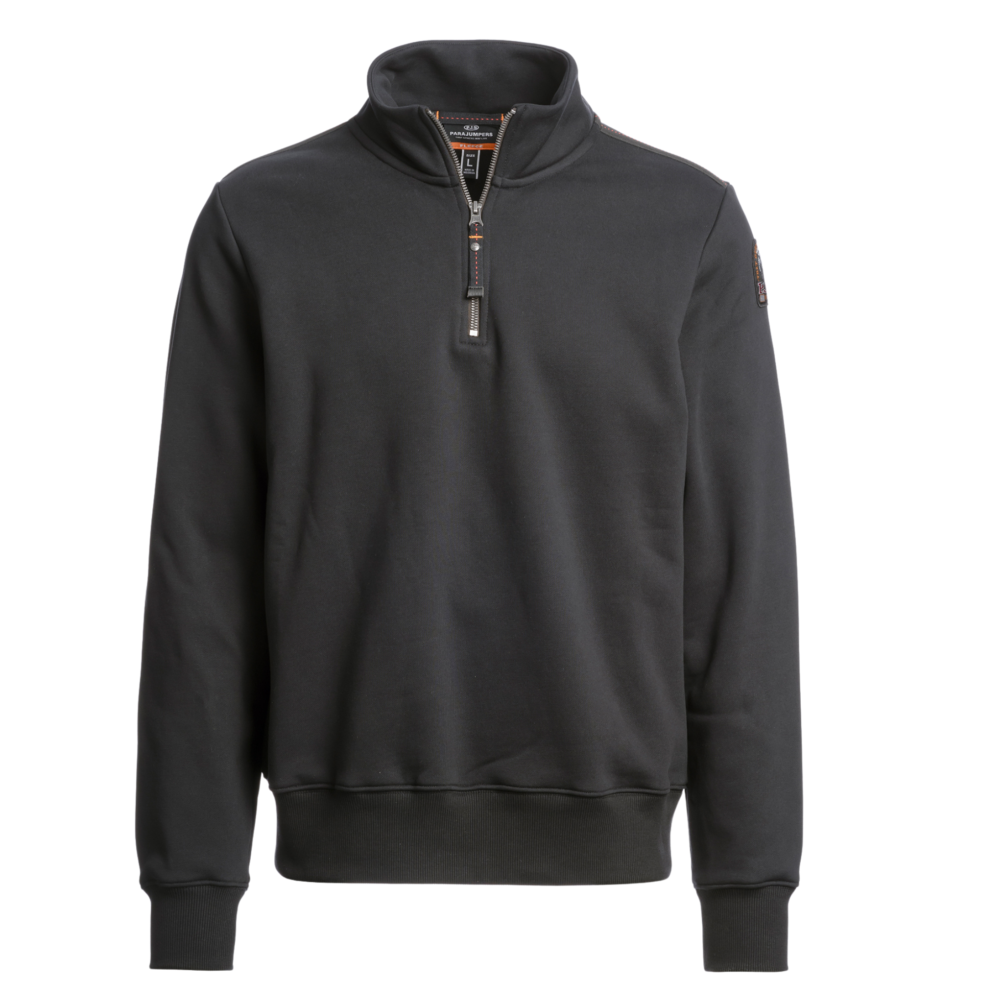 Mens Parajumpers Black Broad Peak Half Zip Sweatshirt