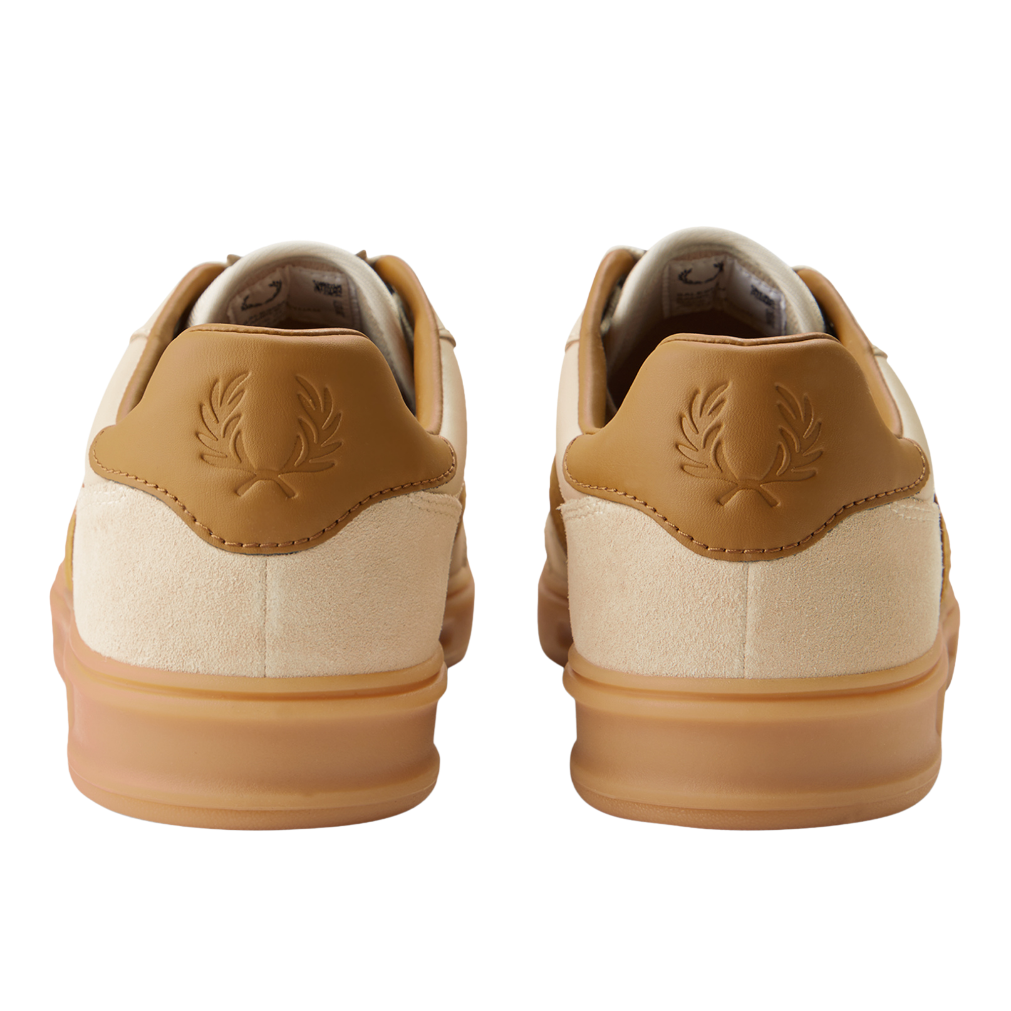 Mens Fred Perry Oatmeal B4 Leather/Suede Trainers