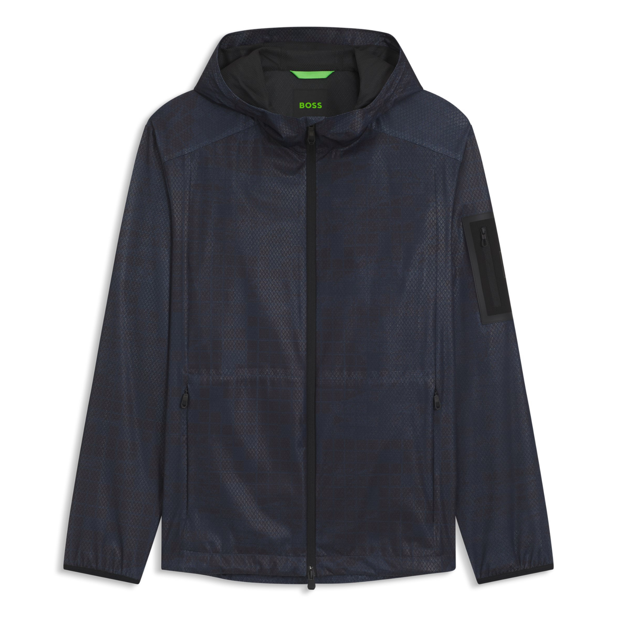 Mens BOSS Dark Blue OW_Jump JT Hooded Jacket