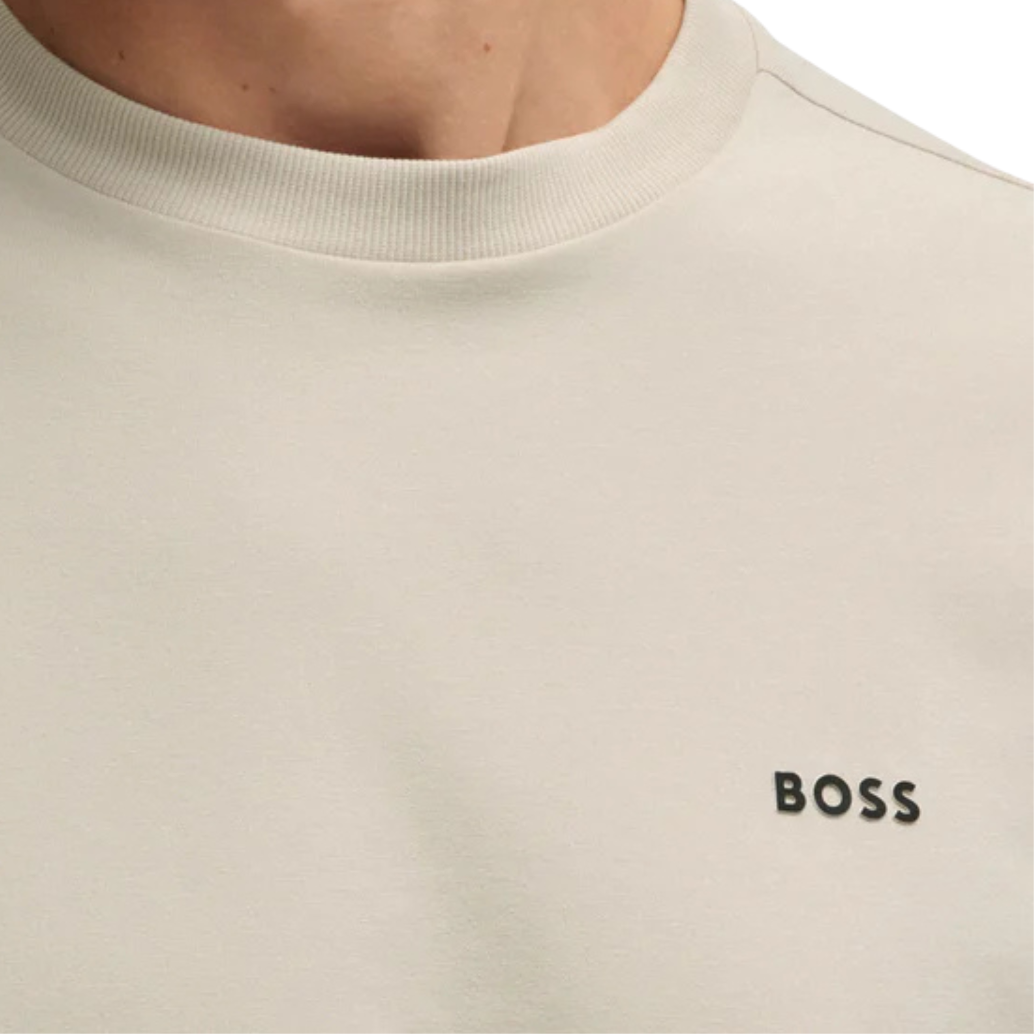 Mens BOSS Light Beige Tee S/s T Shirt