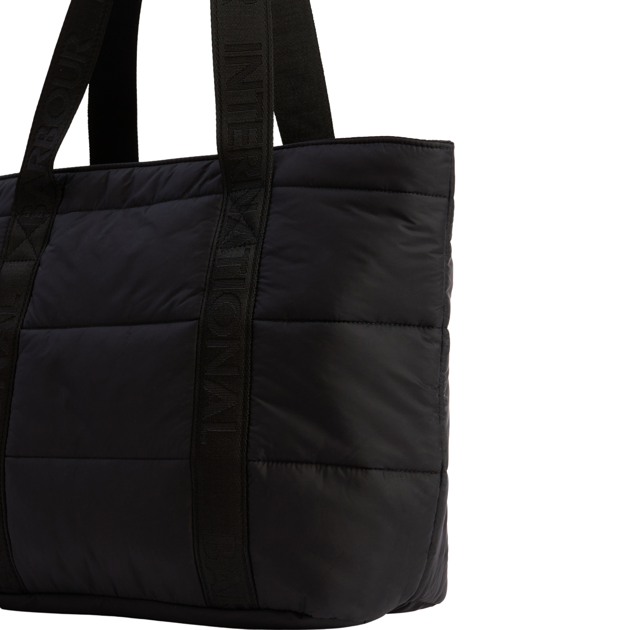 Womens Barbour International Black Monaco Quilt Tote Bag