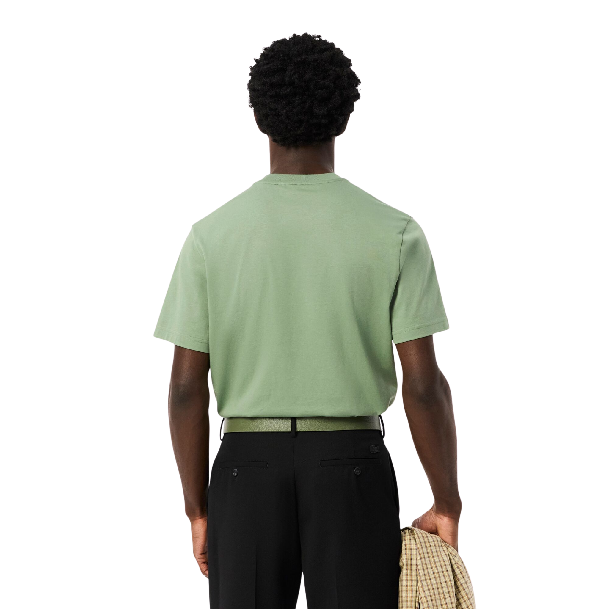 Mens Lacoste Sage Green Cotton Classic Fit S/s T Shirt