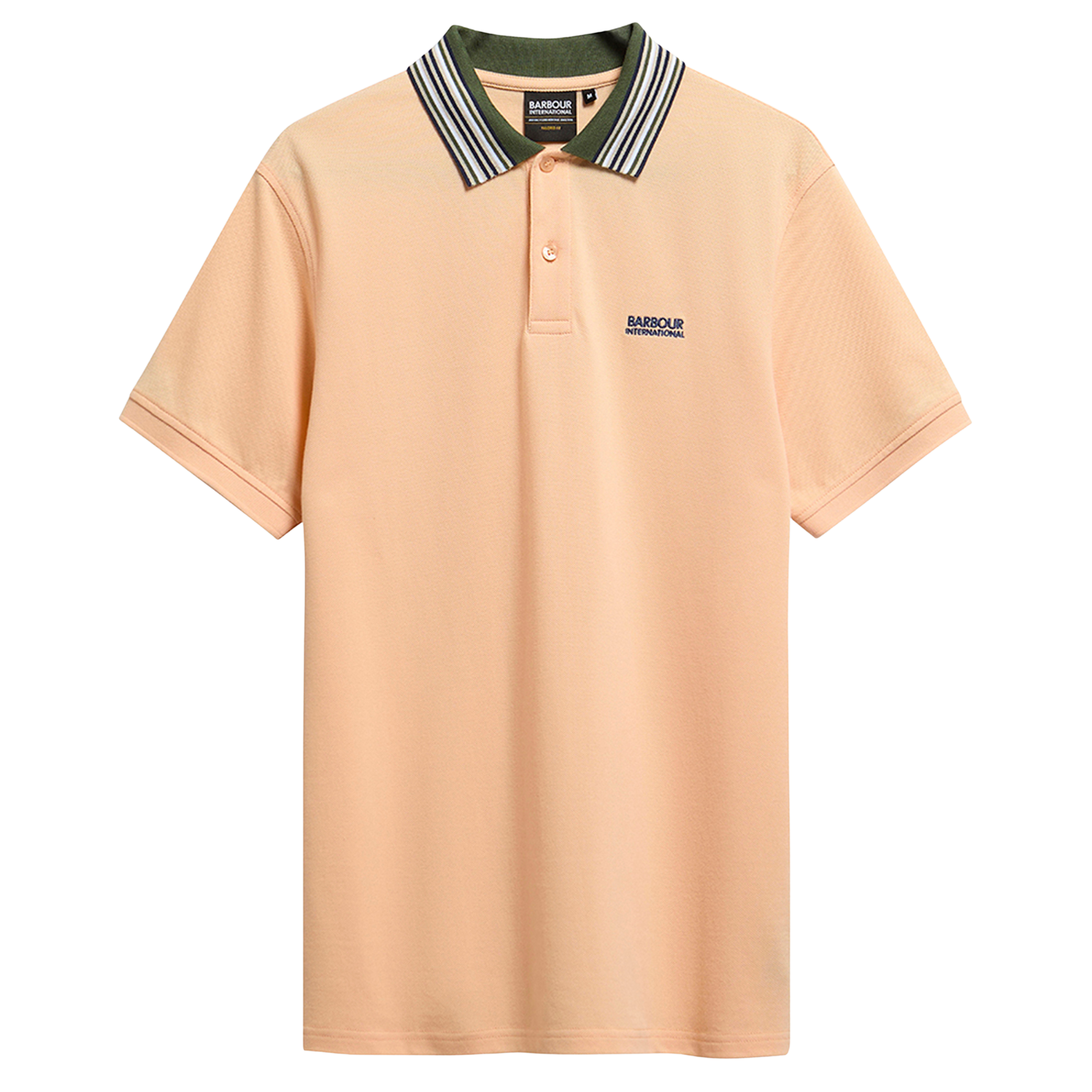 Mens Barbour International Bleached Apricot Neville S/s Polo Shirt