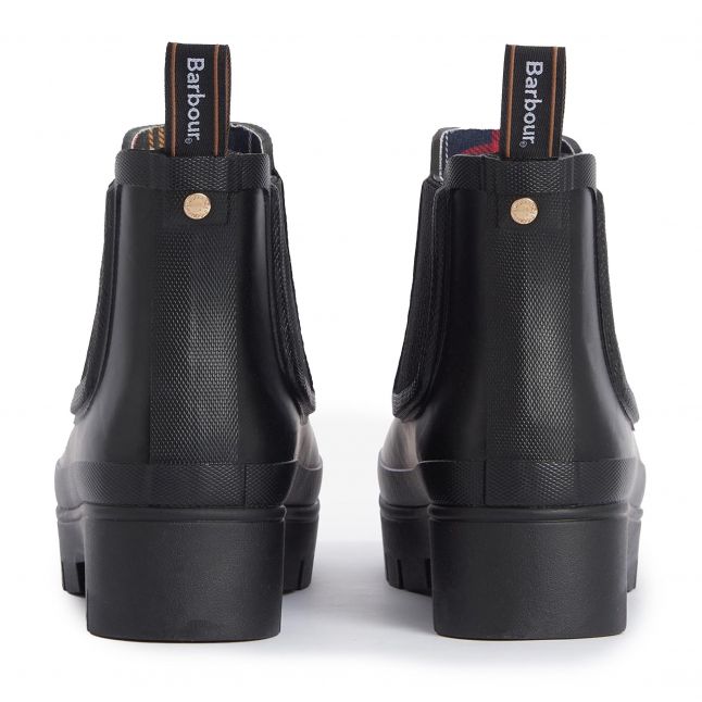 Womens Barbour Black Halton Chelsea Welly