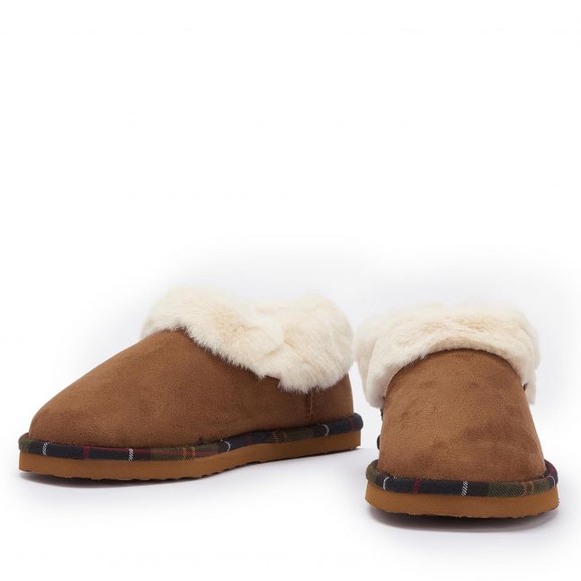 Womens Barbour Camel Eloise Bootie Slippers