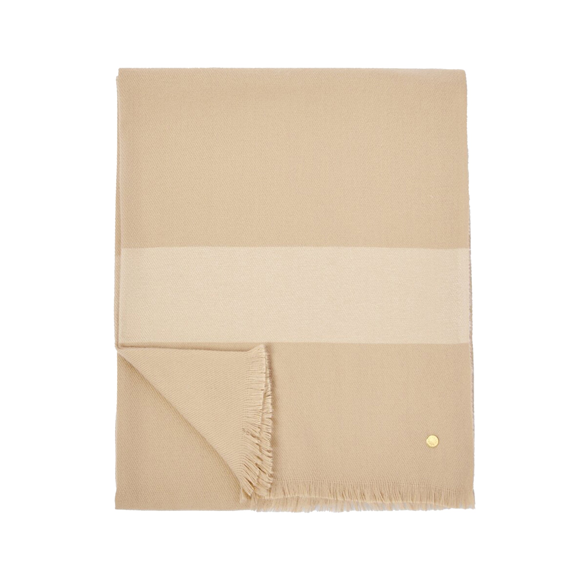 Womens Katie Loxton Light Taupe/Off White Stripe Blanket Scarf ONE