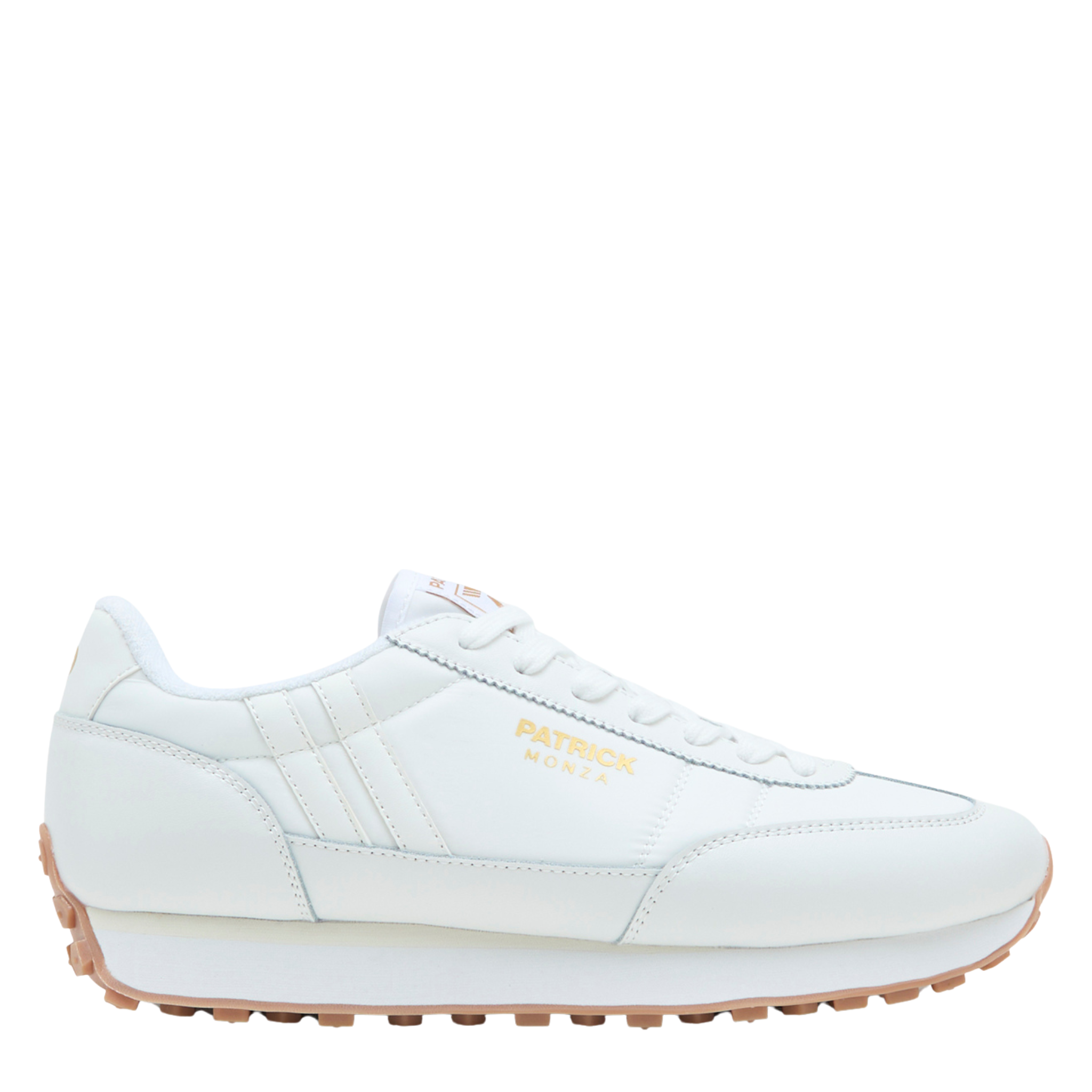 Mens Patrick White Monza Trainers