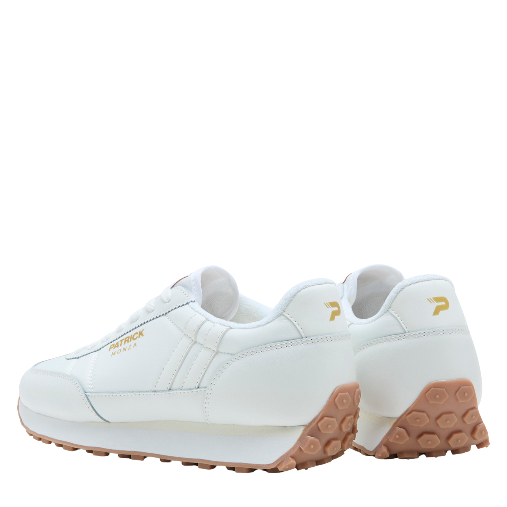 Mens Patrick White Monza Trainers