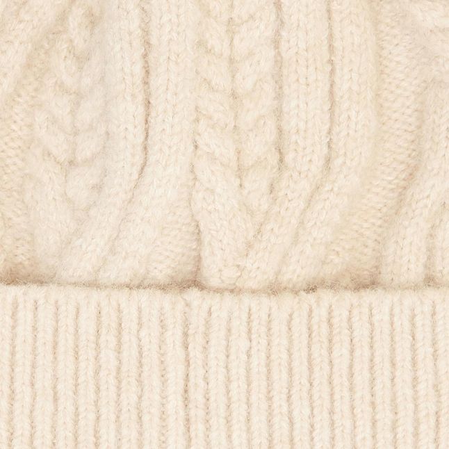 Womens Barbour Eggshell Elsdon Beanie