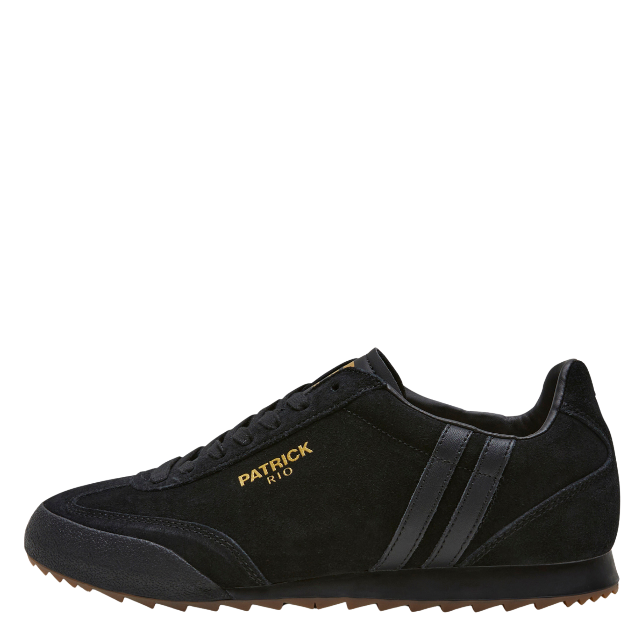 Mens Patrick Black Mono Rio Trainers