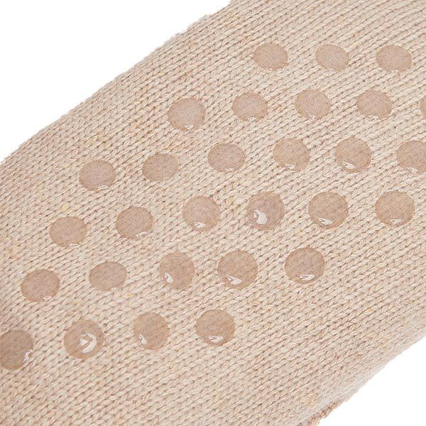 Womens Barbour Oatmeal Cable Knit Lounge Socks