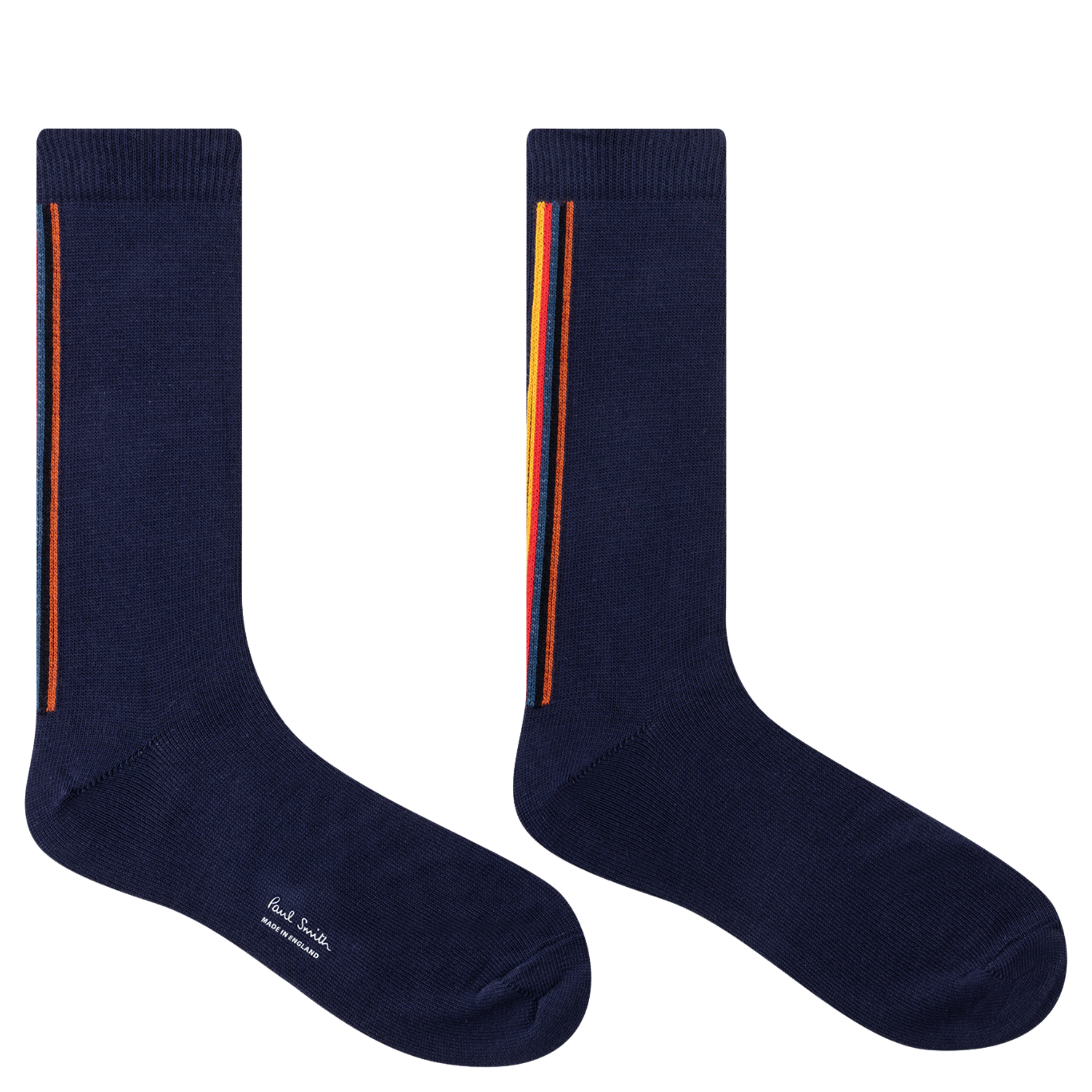Mens Paul Smith Dark Blue Artist Stripe Back Socks