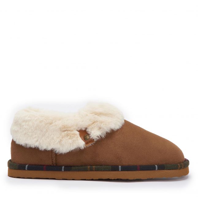 Womens Barbour Camel Eloise Bootie Slippers