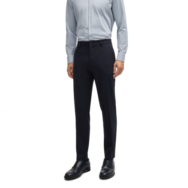Mens BOSS Dark Blue P-Genius-CW-244 Chinos