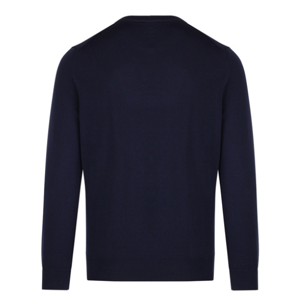 Mens Lacoste Navy Crew Neck Knit Jumper