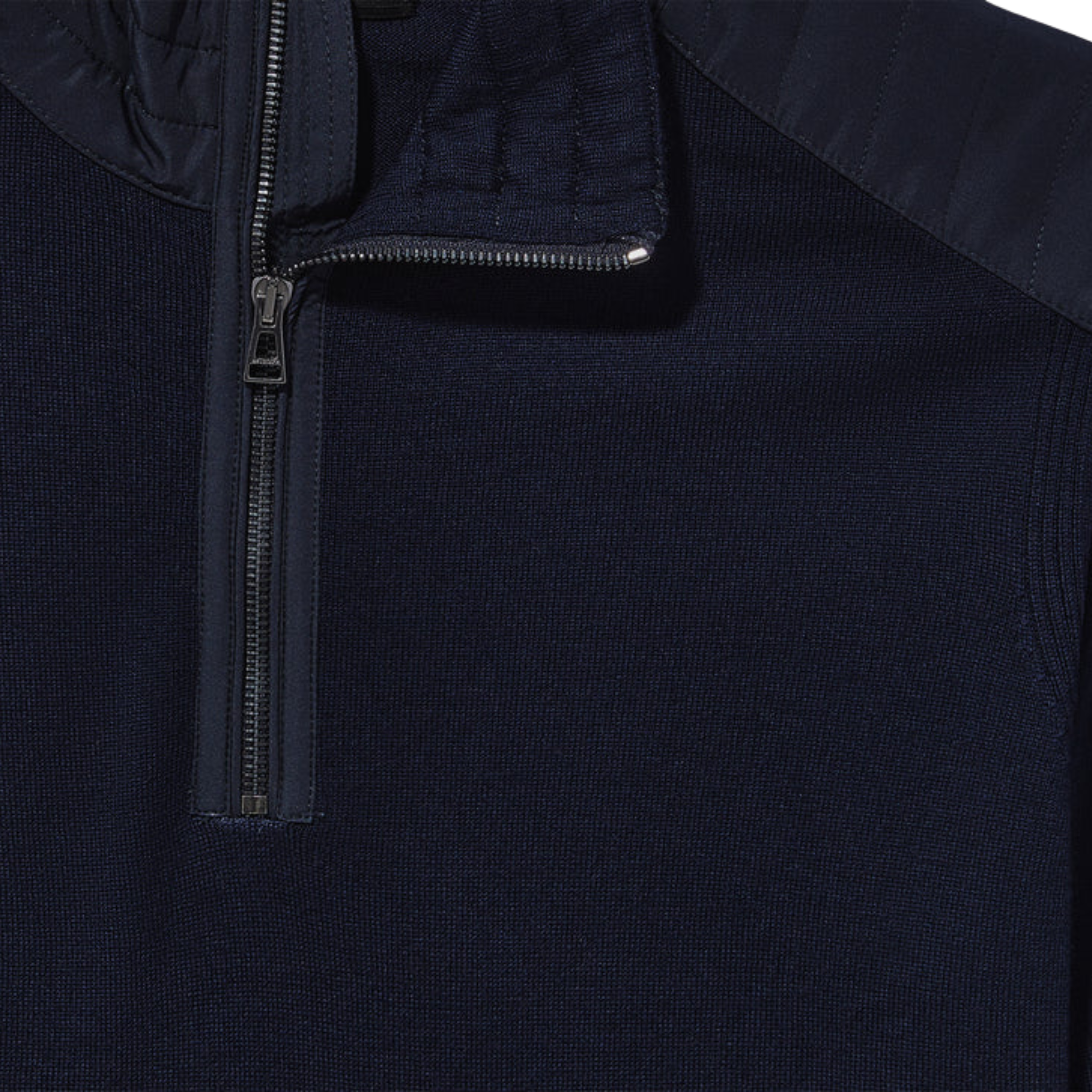 Mens Belstaff Dark Ink Kilmington Quarter Zip Knit Jumper